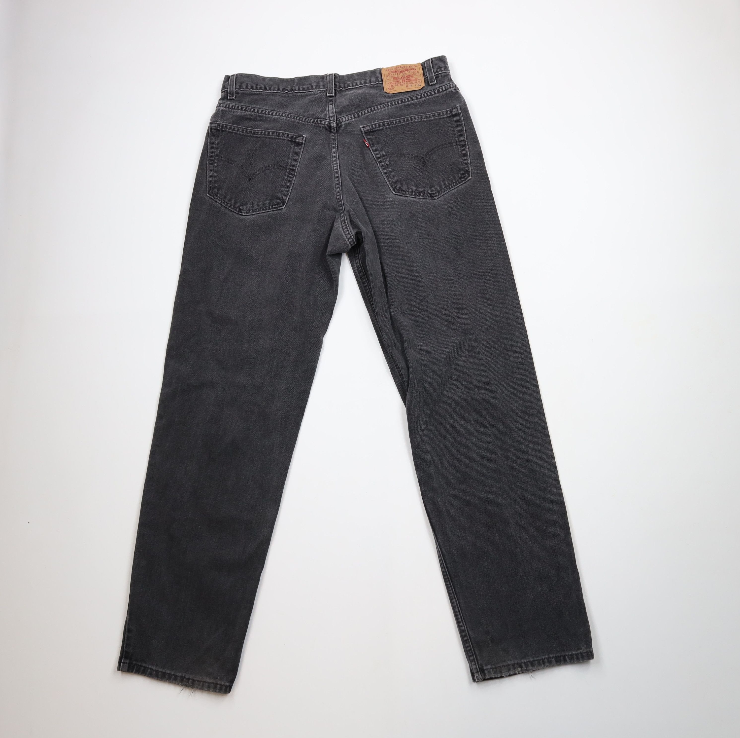 Levi's × Vintage Vintage Y2K 2001 Levis 550 Relaxed Fit Denim Jeans Black Size US 36 / EU 52 - 10 Thumbnail