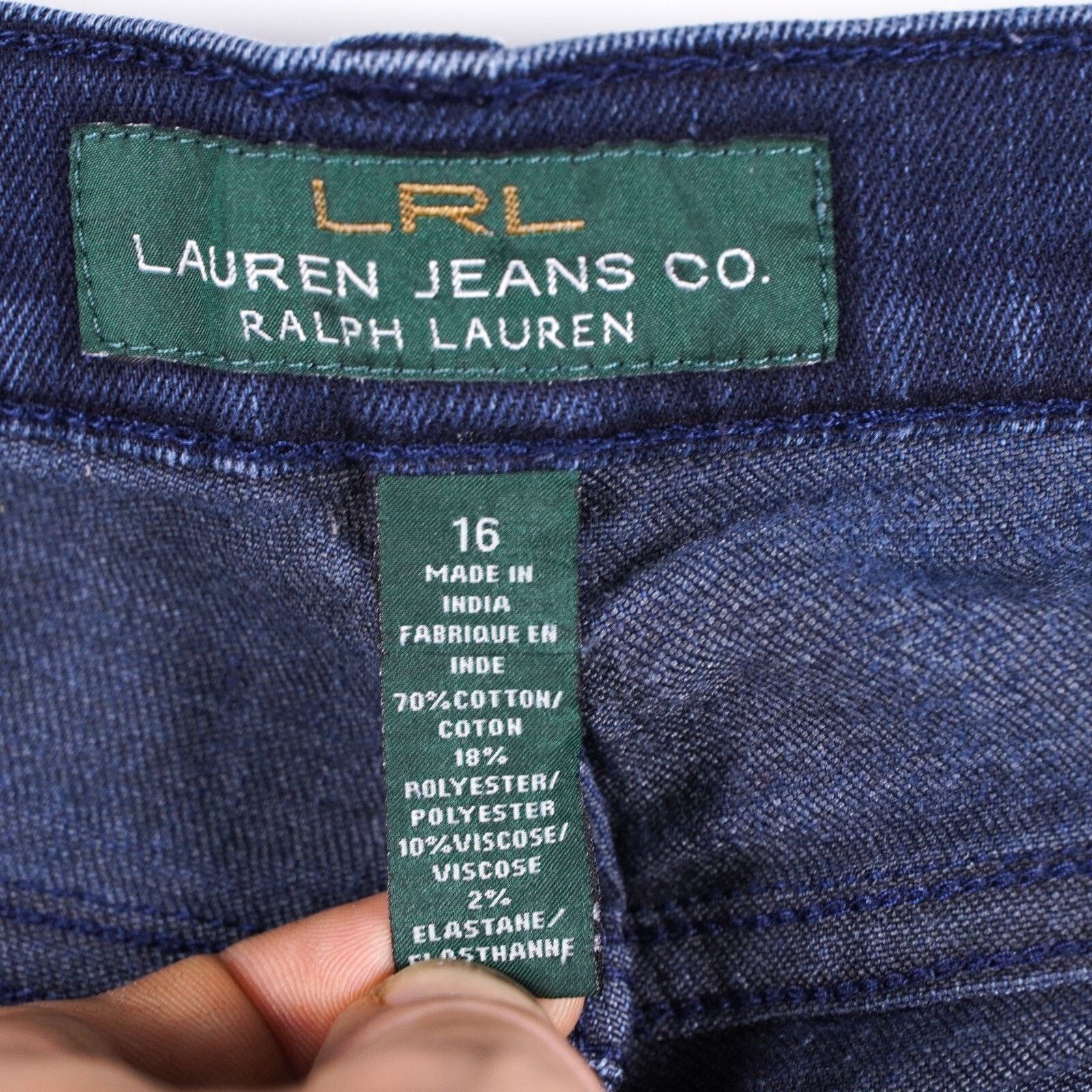 Lauren Ralph Lauren Ralph Lauren Cotton Denim Jeans Straight Leg Pants Size 16 Size 36" / US 14 / IT 50 - 7 Thumbnail