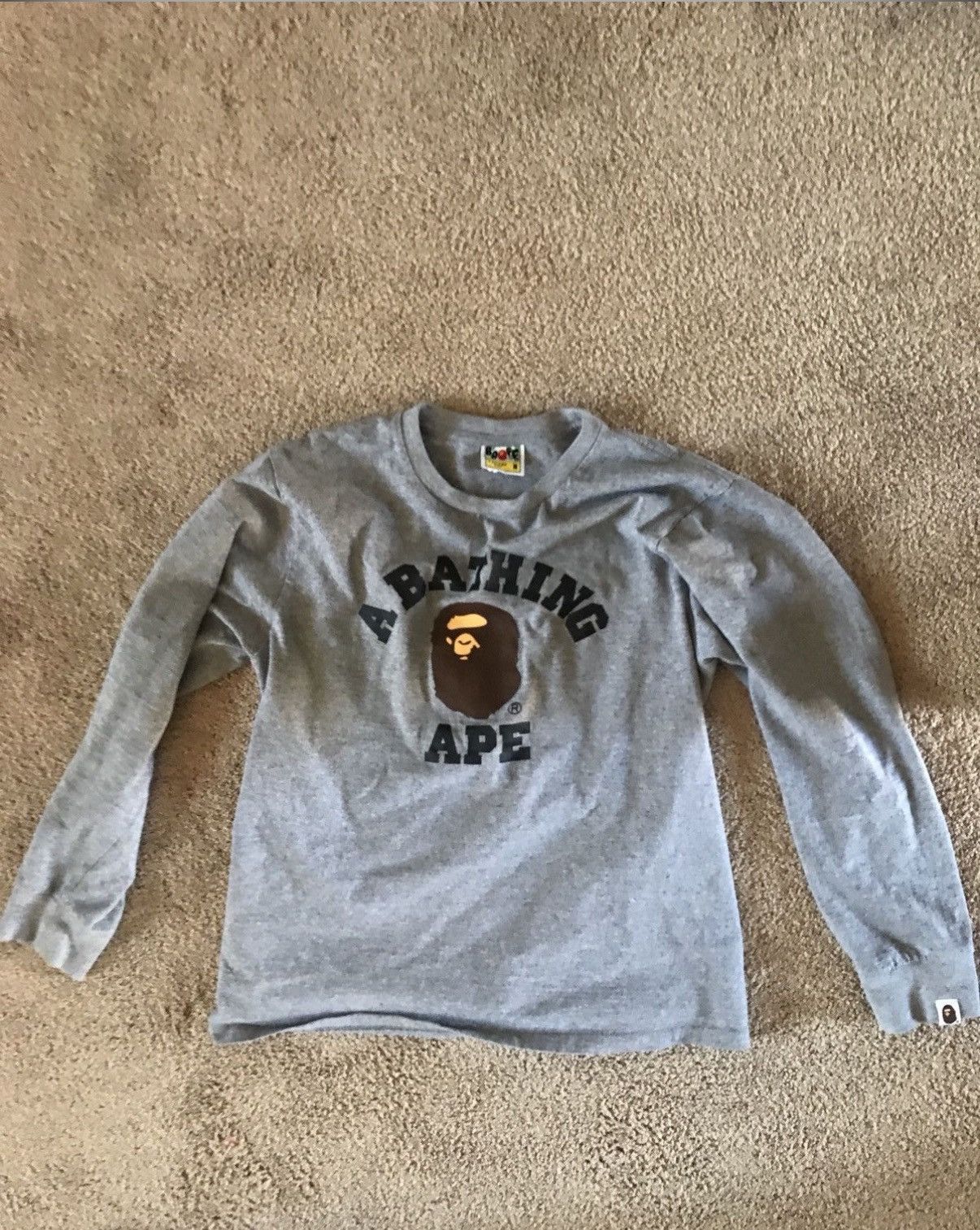 Bape College Long Sleeve Bathing Ape Shirt Size US M / EU 48-50 / 2 - 1 Thumbnail