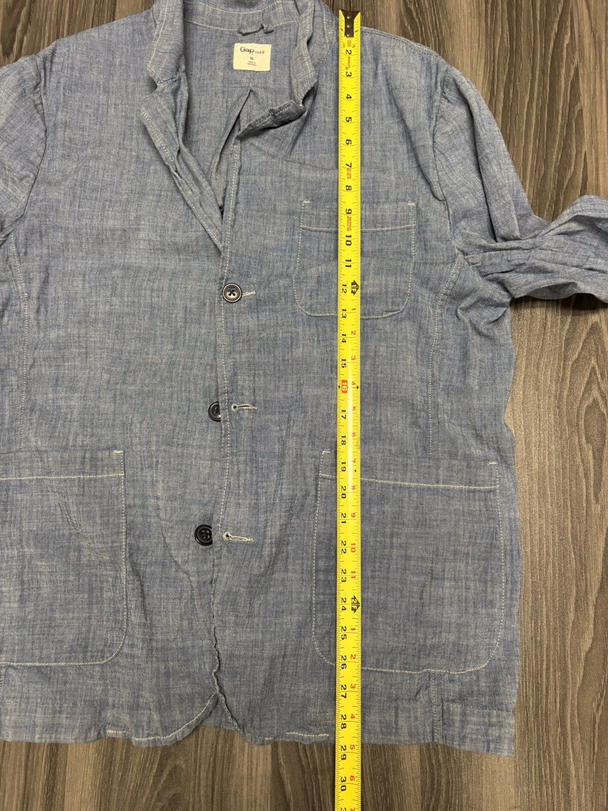 Gap Gap 1969 Blue Cotton Blazer Size XL Size US XL / EU 56 / 4 - 6 Thumbnail