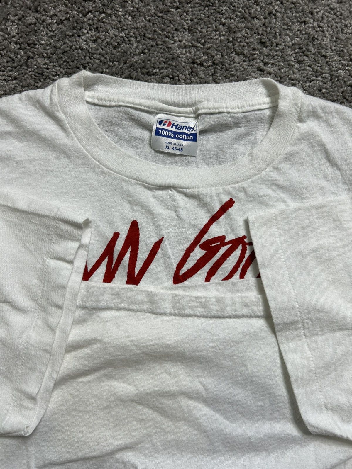 Vintage Vintage 90s Van Gogh Art Tee Single Stitch Hanes Made in USA Size US XL / EU 56 / 4 - 6 Thumbnail