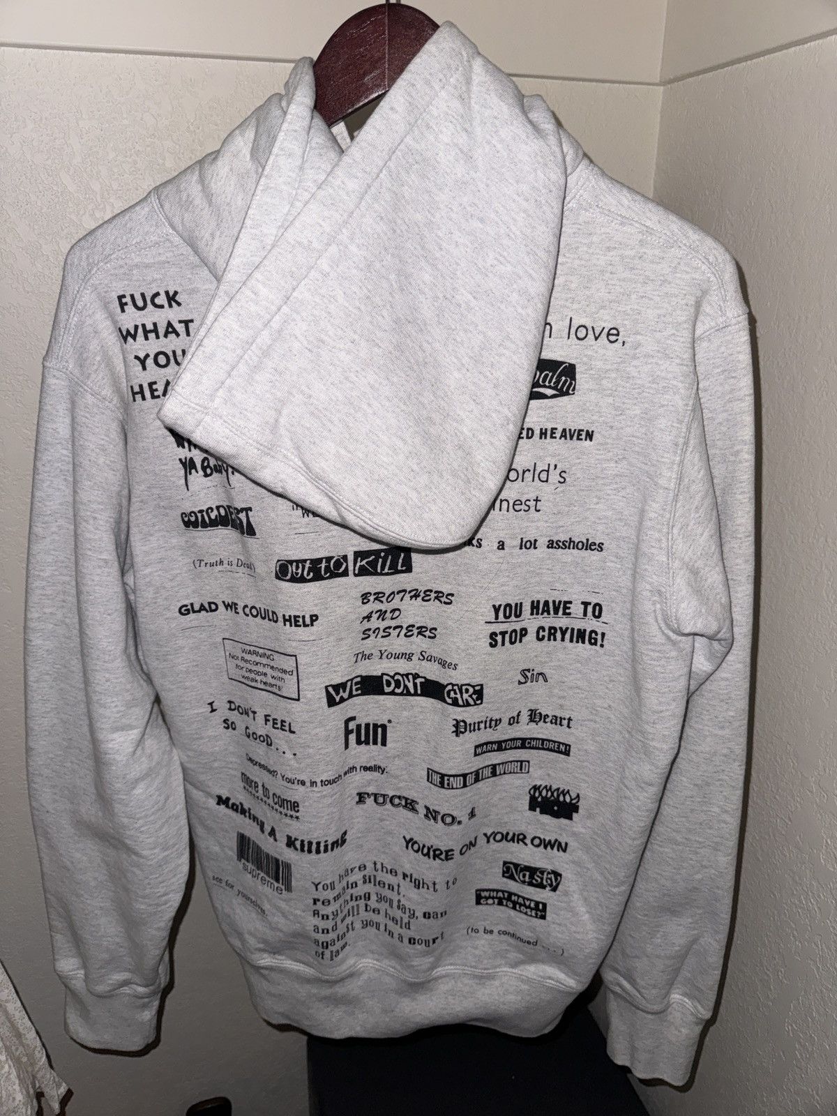 Supreme Stop Crying Hoodie