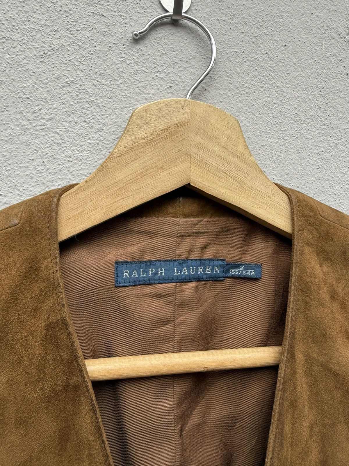Ralph Lauren RALPH LAUREN Goat Suede Leather Brown Rugged Vest Size US XS / EU 42 / 0 - 5 Thumbnail
