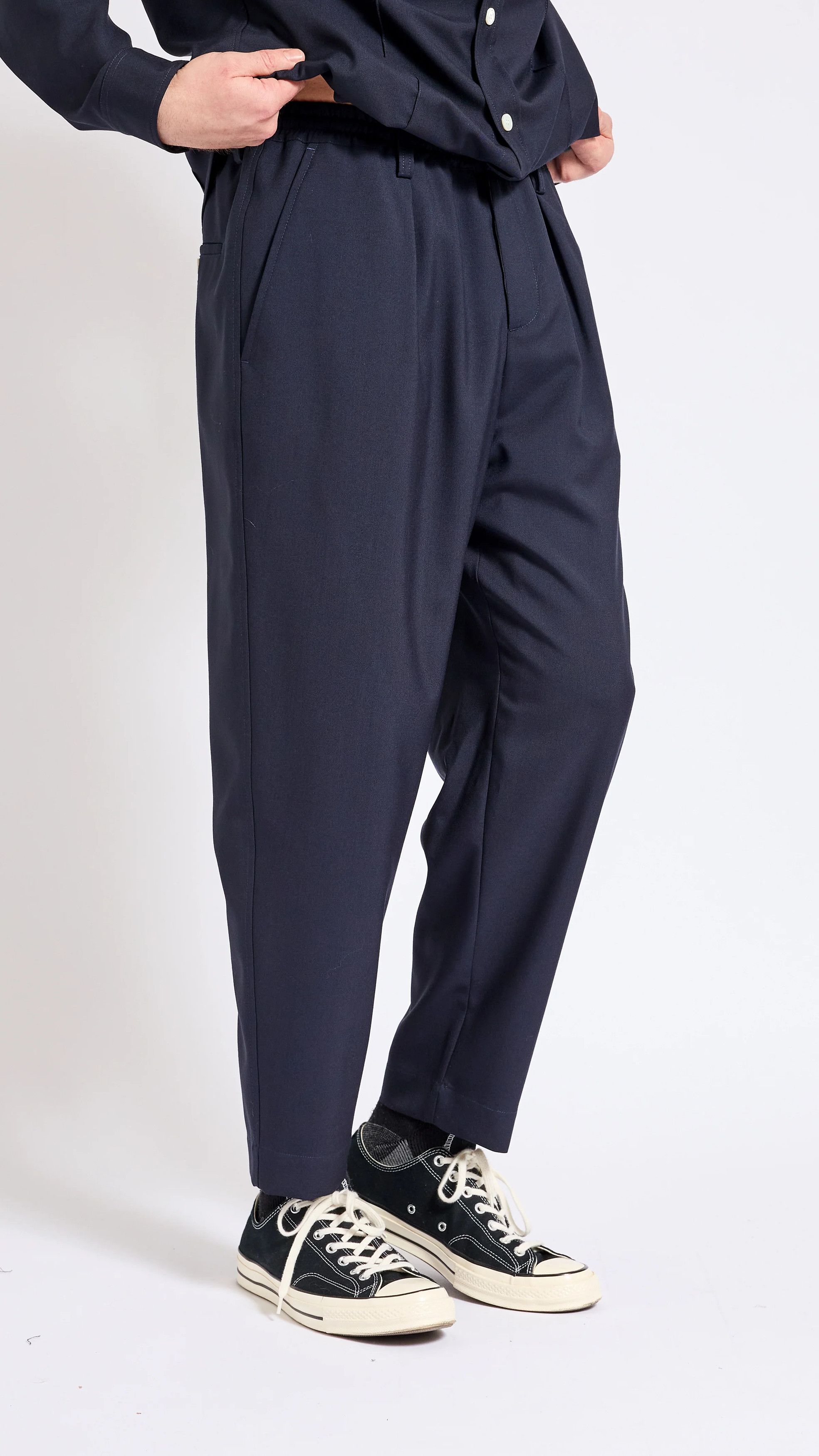 Marni MARNI TROPICAL WOOL ELASTIC WASIT PANTS Size US 32 / EU 48 - 2 Thumbnail