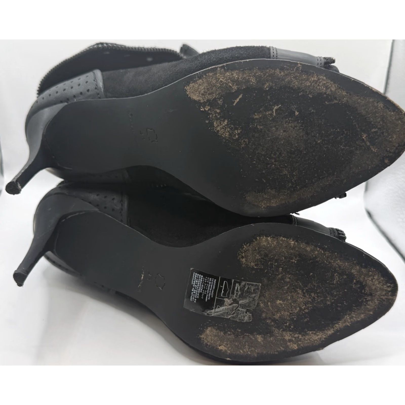 H&M VINTAGE Alexander Wang H&M Black Pointed Heels Scuba Leather Laces Boots Women's 9.5 41 Black Lace Portugal Size US 9.5 / IT 39.5 - 8 Thumbnail