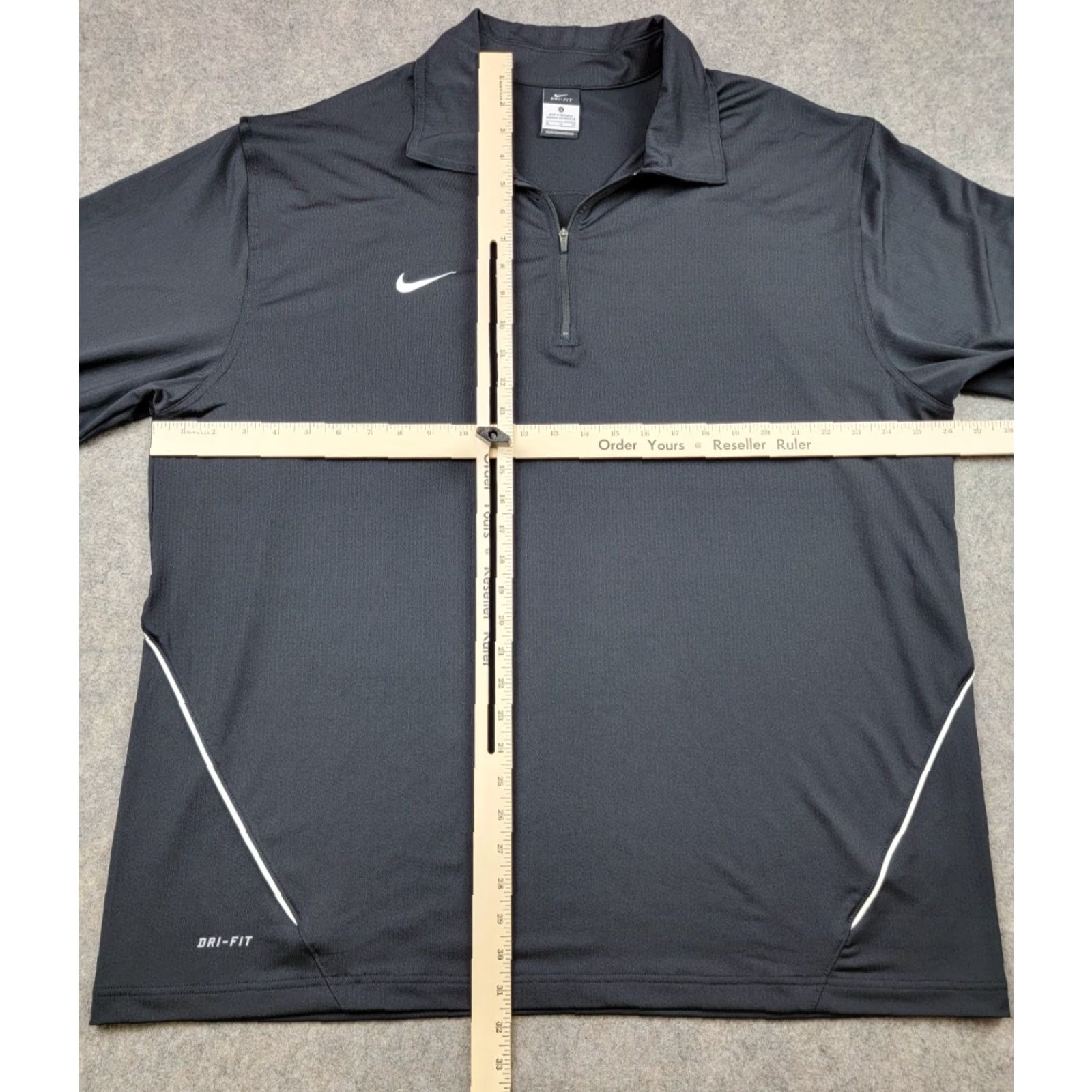 Nike Nike Dri-Fit Shirt Mens XL Black 1/4 Zip Pullover Long Sleeve Outdoor Activewear Size US XL / EU 56 / 4 - 2 Thumbnail