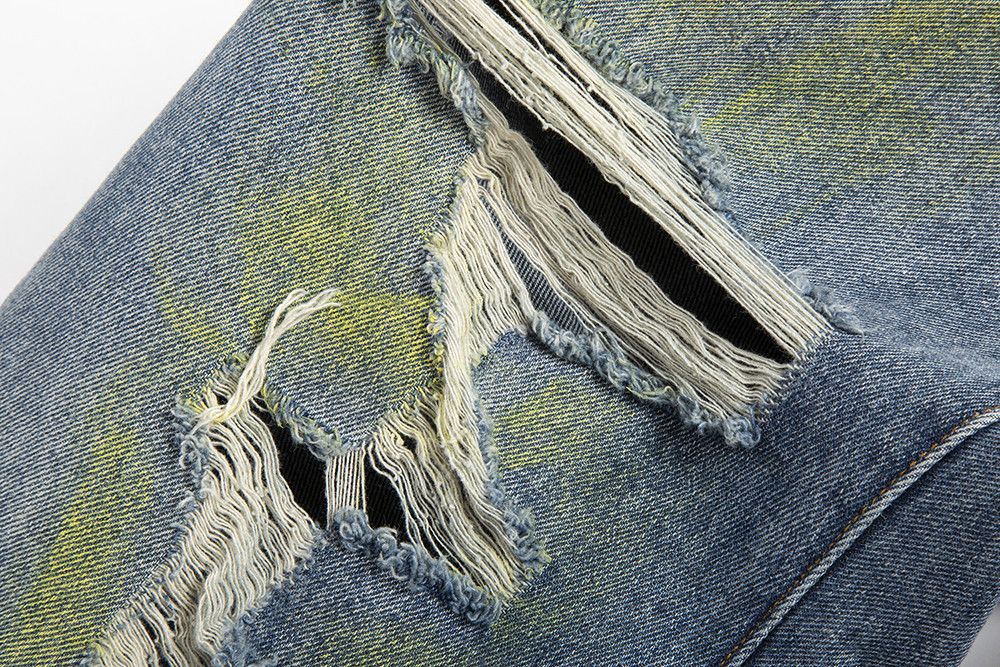 Japanese Brand × Vintage Retro Washed Ink Splash Jeans Size US 32 / EU 48 - 7 Thumbnail