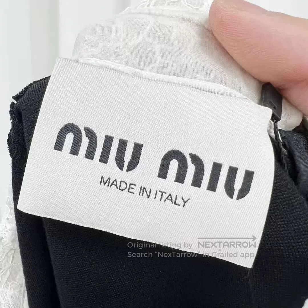 Miu Miu Miu Miu New Lace Peter Pan Collar Dress. Size S / US 4 / IT 40 - 5 Thumbnail