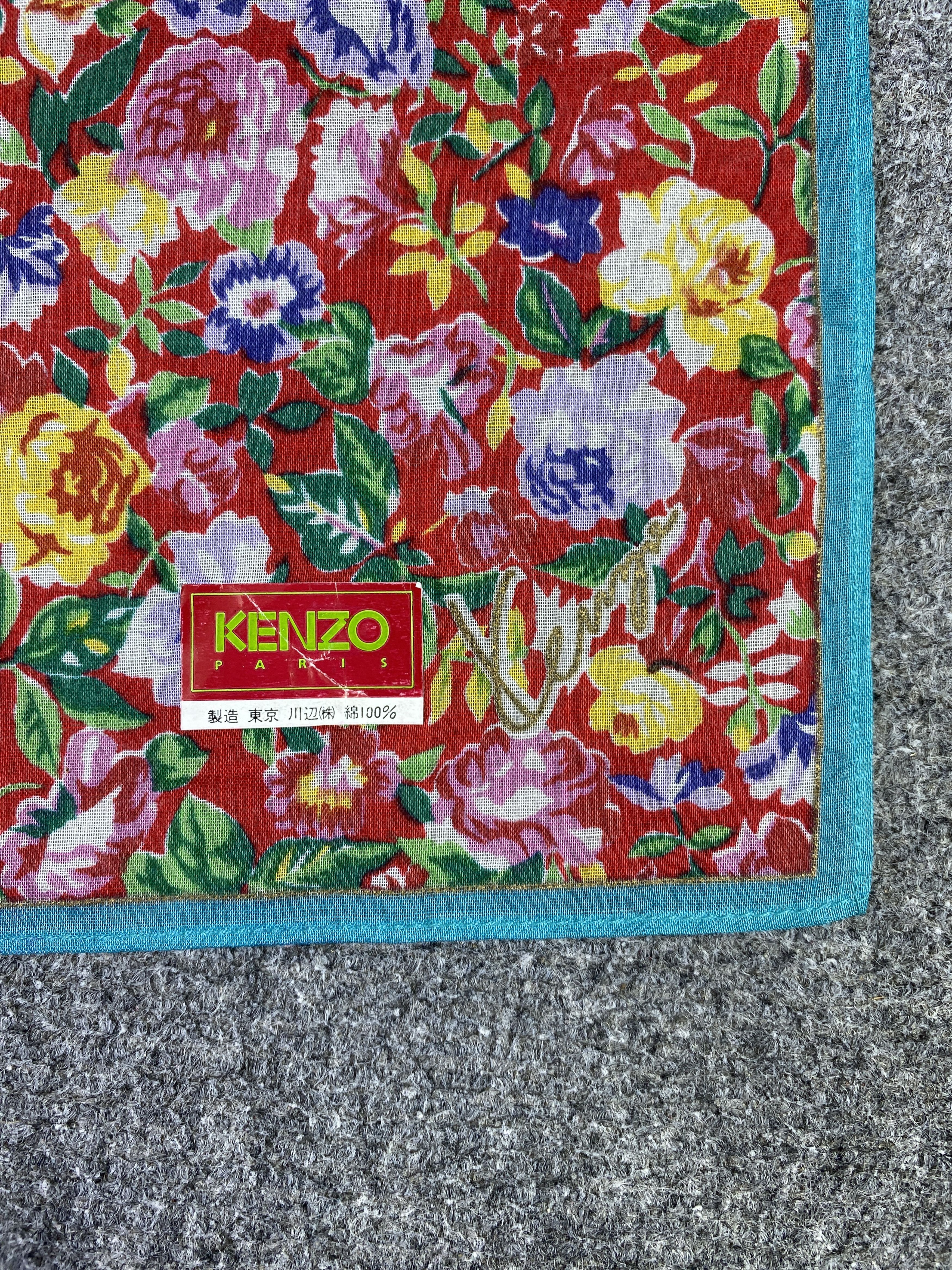 Kenzo Vintage Kenzo Handkerchief / Neckerchief KT0215 Size ONE SIZE - 5 Thumbnail