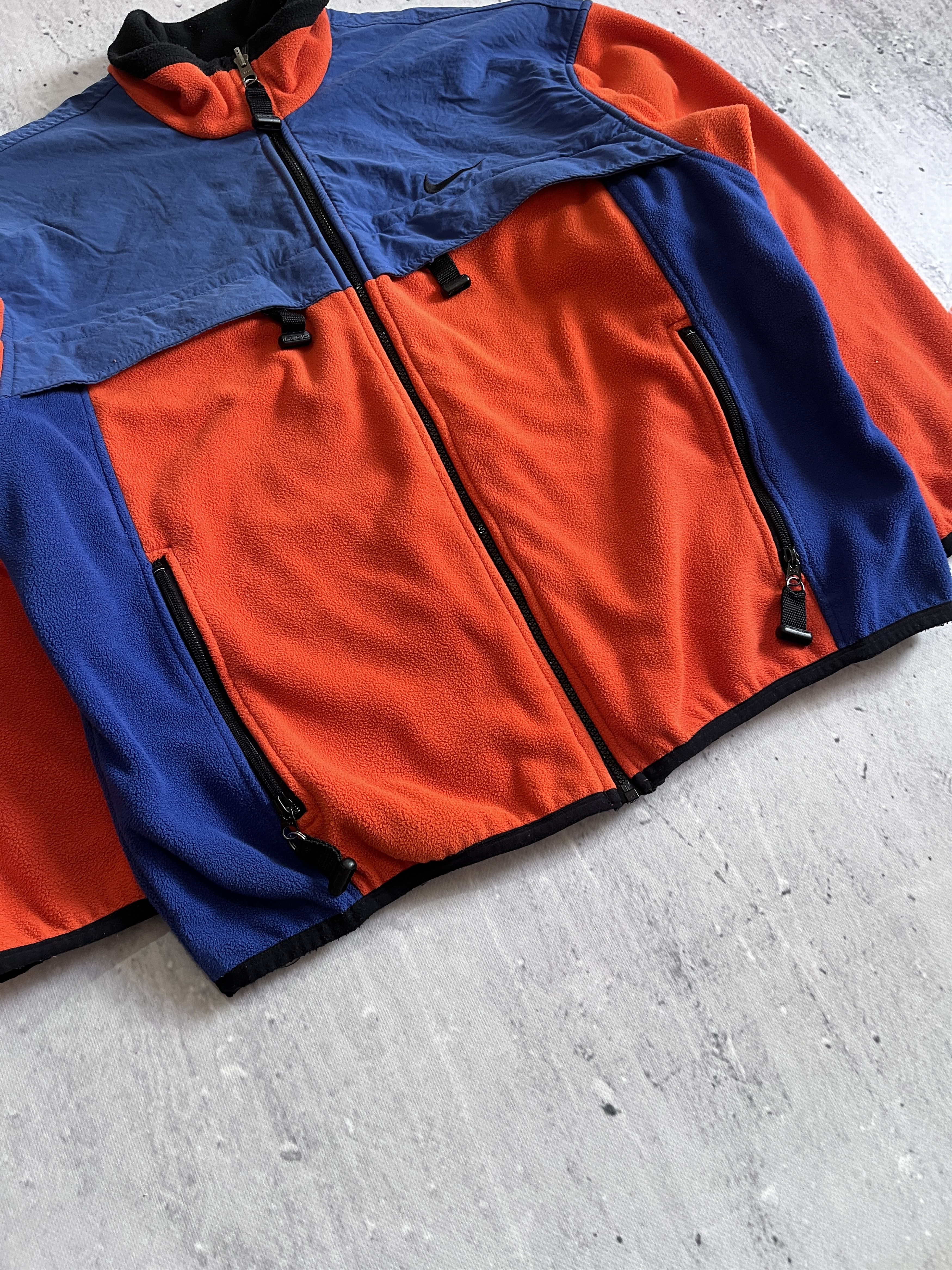 Nike ACG NIKE ACG VINTAGE 90S BLUE ORANGE FLEECE JACKET Size US L / EU 52-54 / 3 - 7 Thumbnail