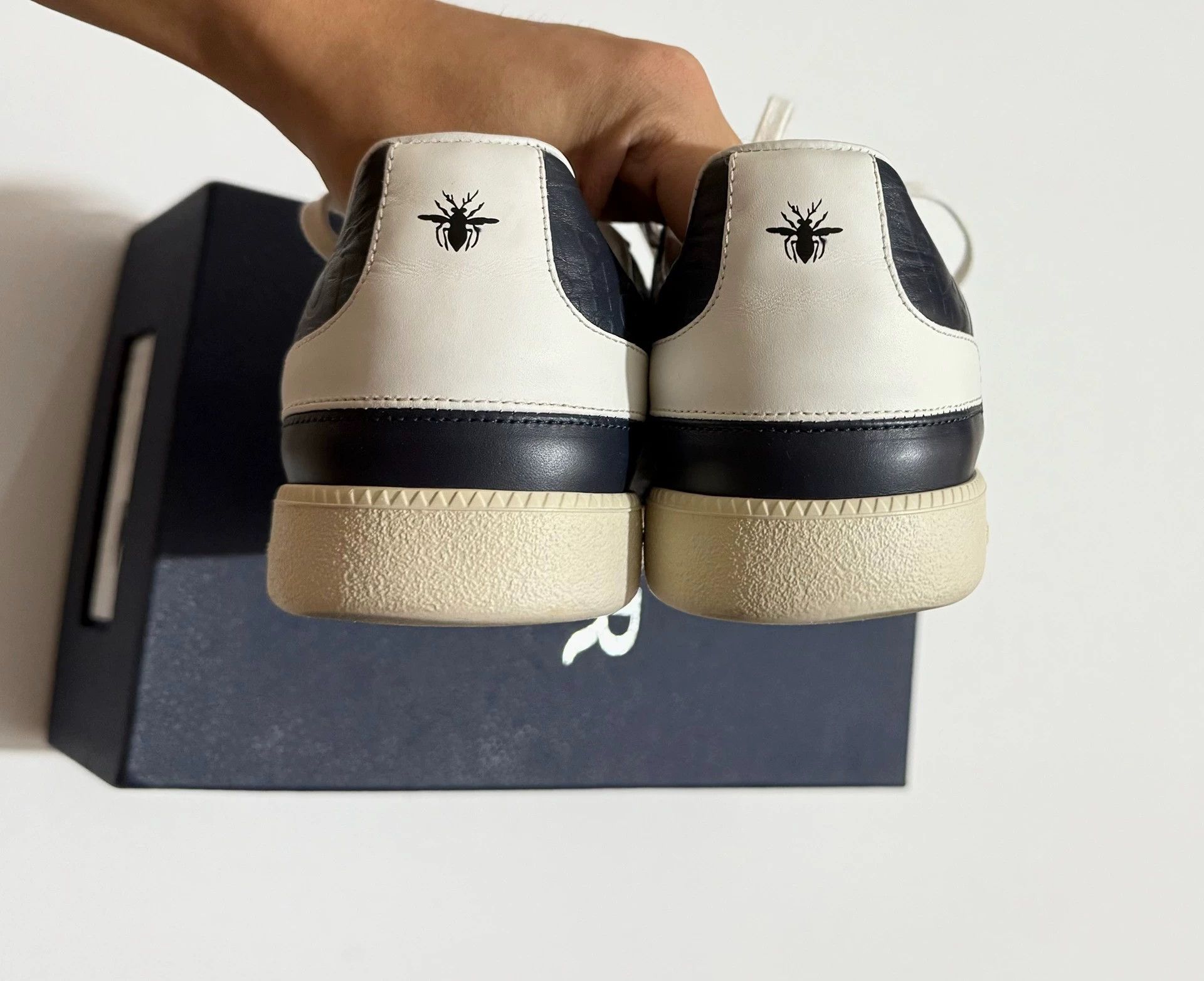 Dior Dior B01 Monogram Embossed Flat Casual Shoes Navy/White 42 Size US 9 / EU 42 - 6 Thumbnail
