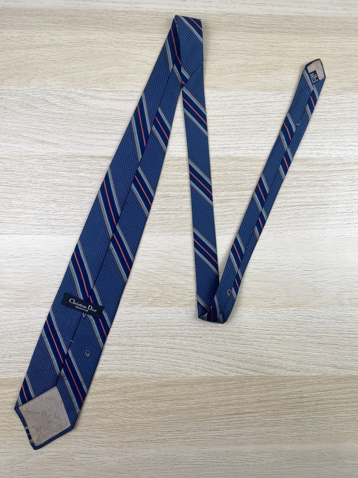 Christian Dior Monsieur Christian Dior Silk Tie T52 Size ONE SIZE - 3 Thumbnail