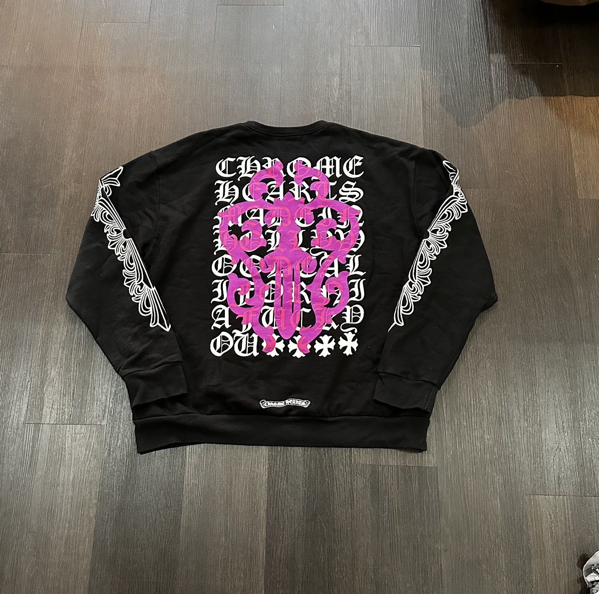 Chrome Hearts Chrome Hearts Dagger Eye Chart Crewneck Size US M / EU 48-50 / 2 - 1 Thumbnail