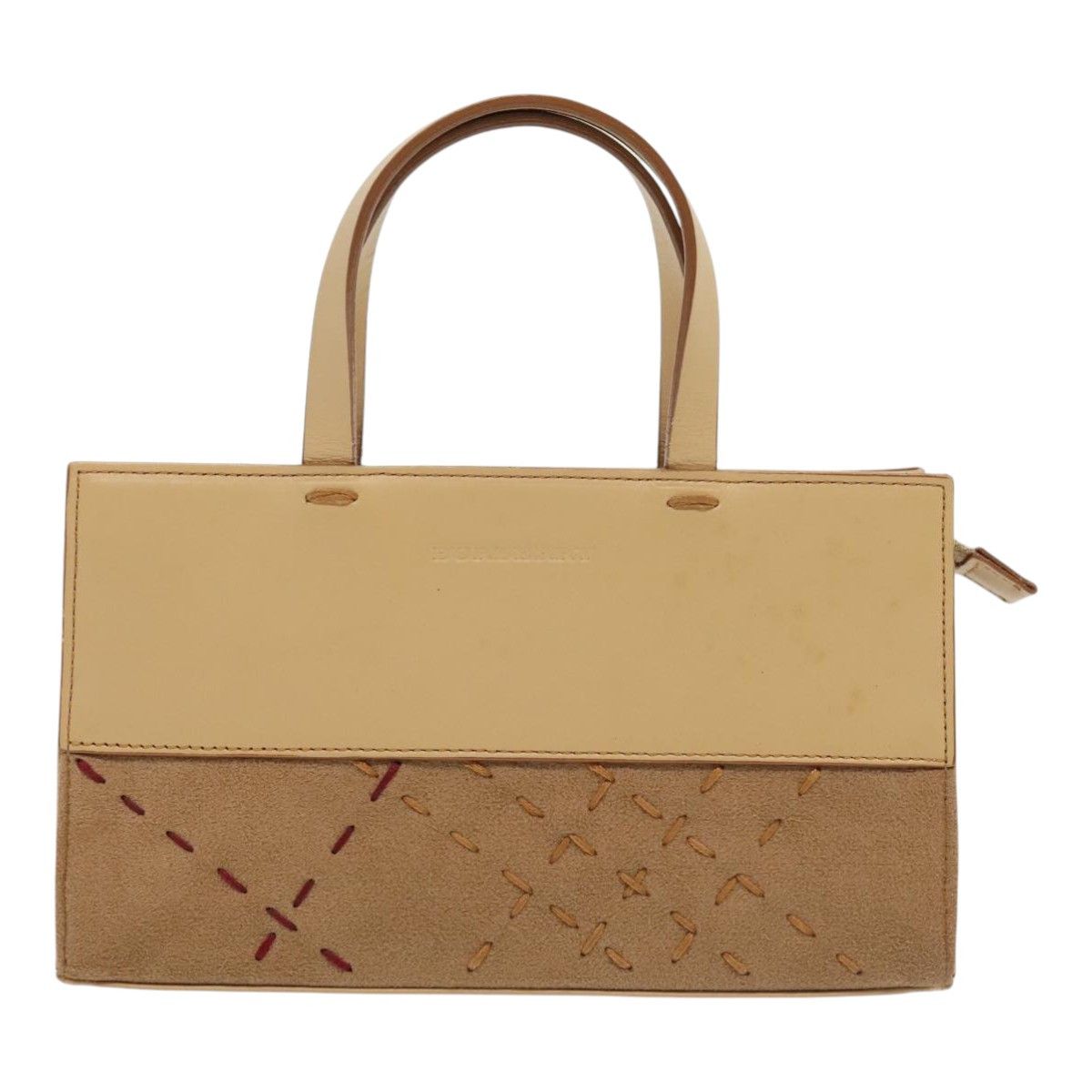 Burberry Beige Leather Handbag (Pre-Owned) Size ONE SIZE - 1 Thumbnail