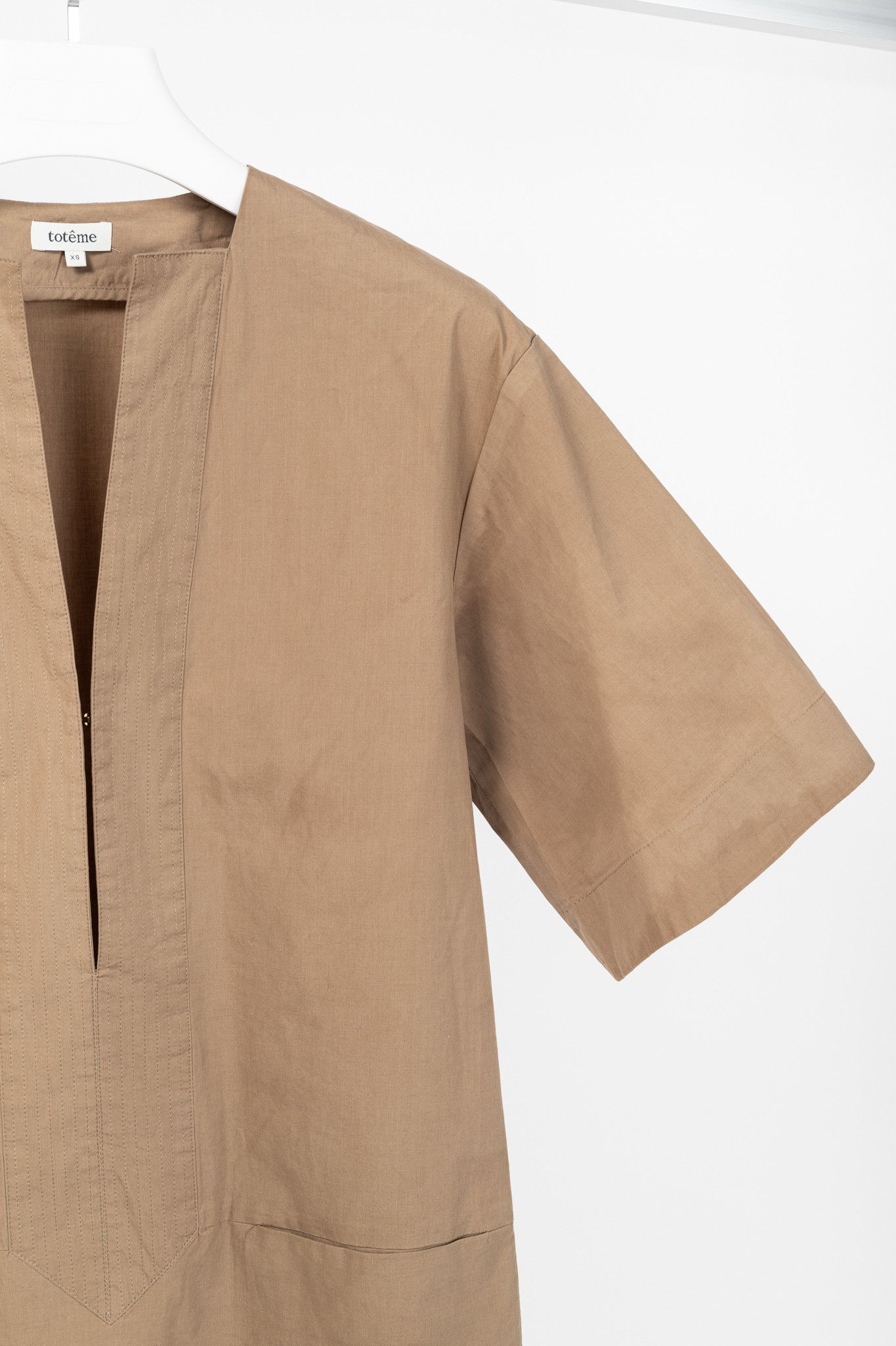 Toteme Toteme Zagora Brown Cotton Tunic Dress Size XS / US 0-2 / IT 36-38 - 5 Thumbnail