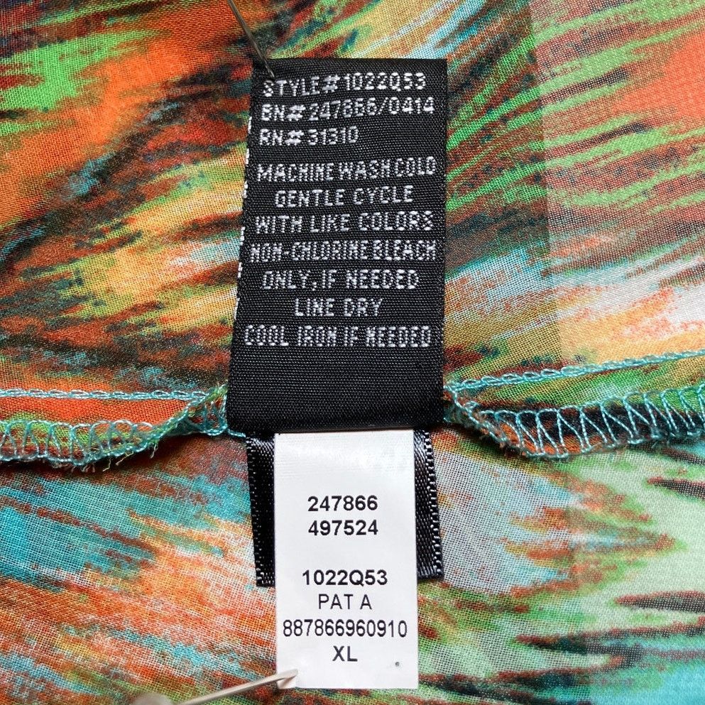 Other iZ Byer Geometric Sheer Scoop Neck Sleeveless Blouse XL Size XL / US 12-14 / IT 48-50 - 5 Thumbnail