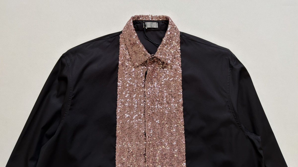 Dior A/W 22 Black Shirt With Pink Sequins Size US M / EU 48-50 / 2 - 4 Thumbnail