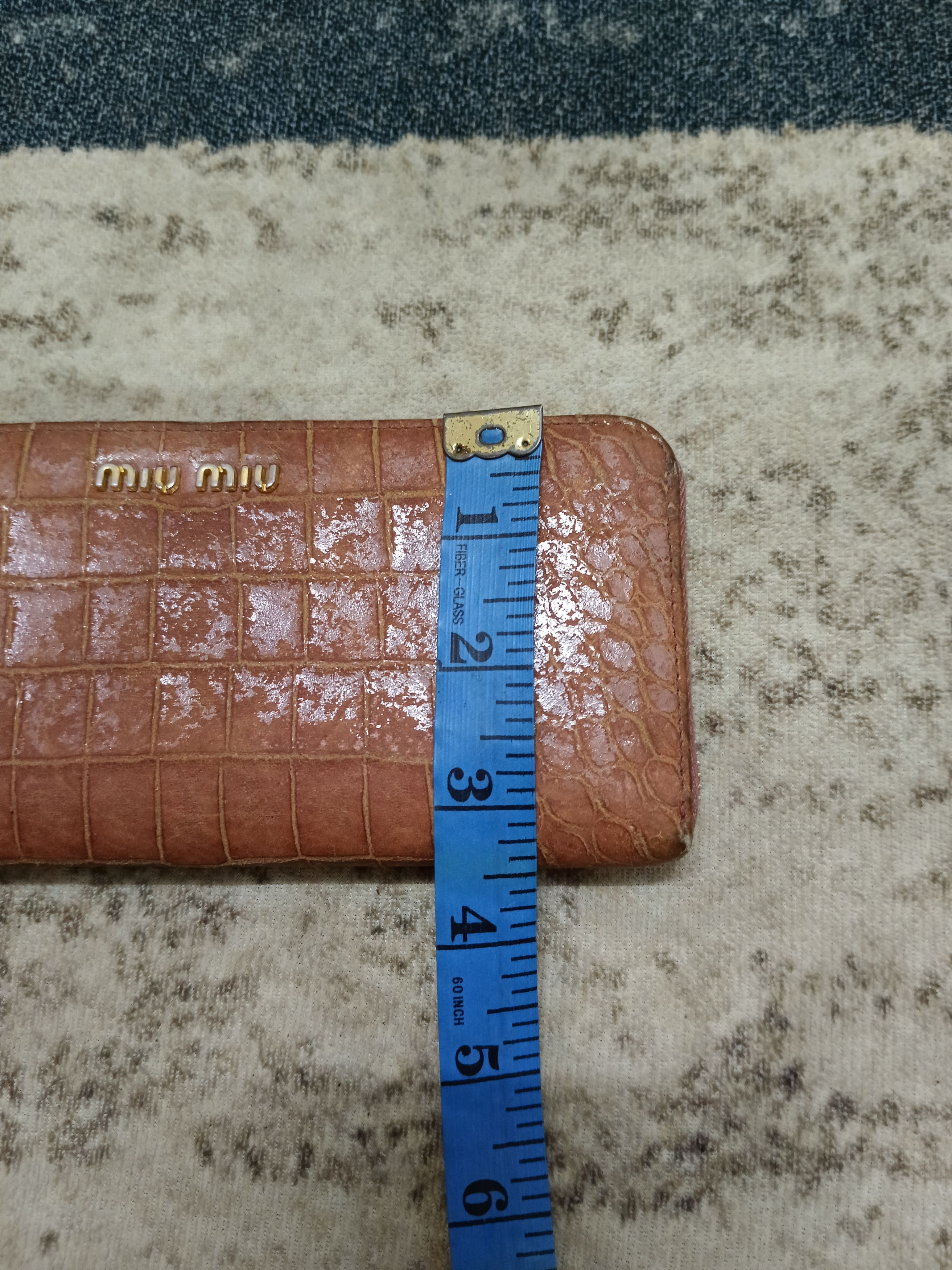 Miu Miu SICK🔥MIU MIU LEATHER CROC 🐊 WALLET Size ONE SIZE - 5 Thumbnail