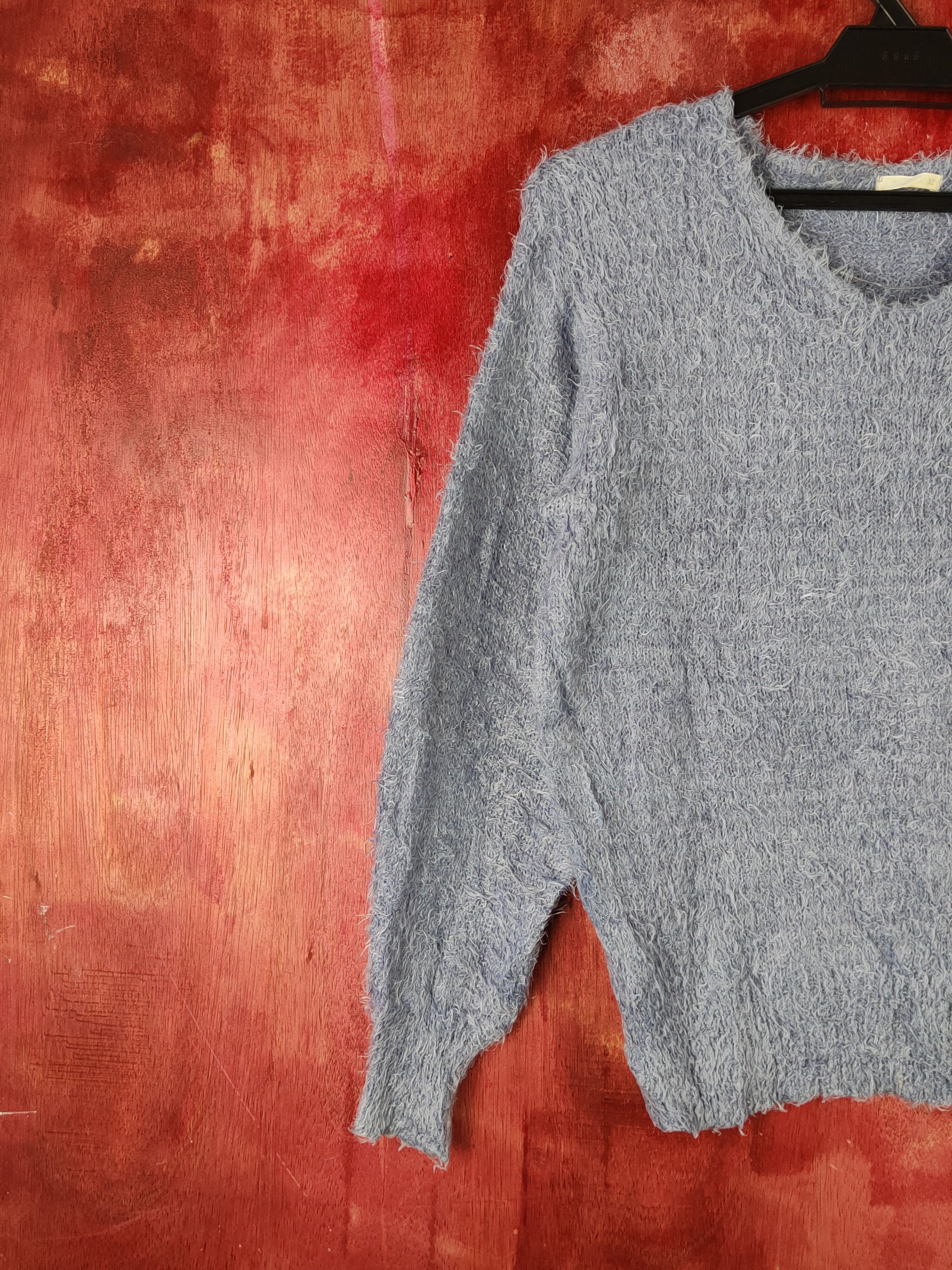 GU × Vintage Cool and vintage GU Purple Fur Mohair Knitwear Size XS / US 0-2 / IT 36-38 - 3 Thumbnail