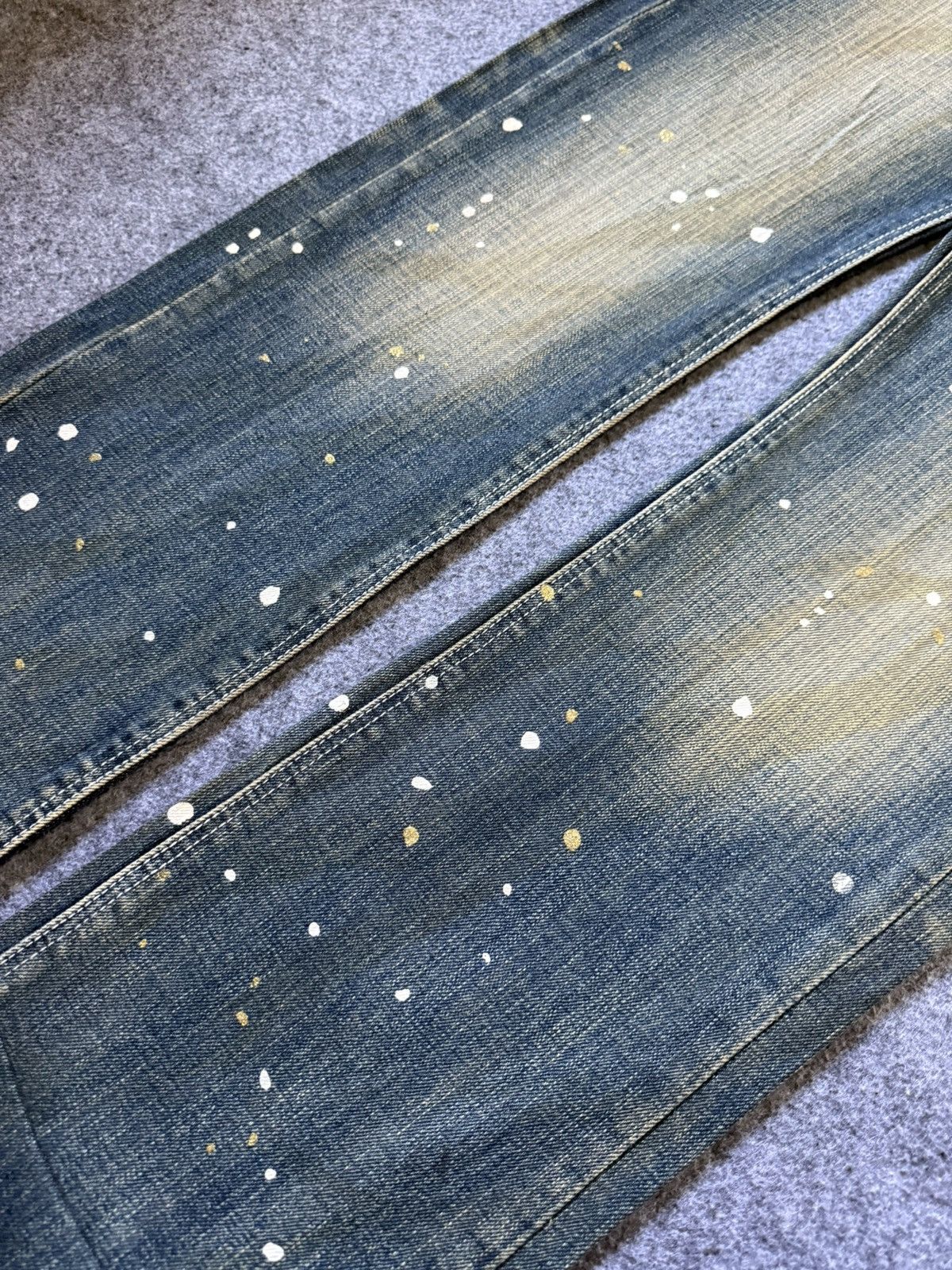 Hysteric Glamour × Japanese Brand Dinassy Japan Mud Wash Paint Splatter Jeans Size US 31 - 7 Thumbnail