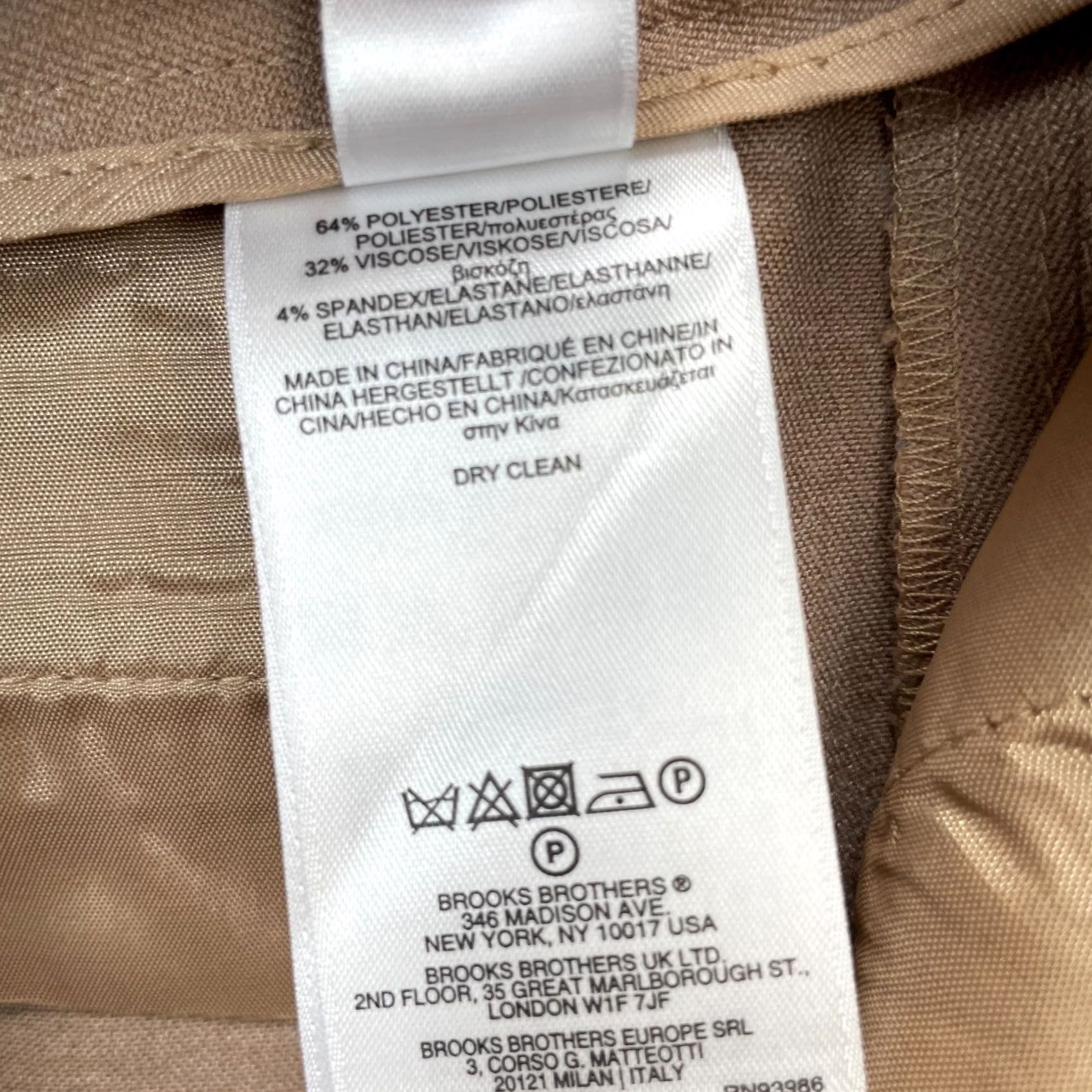 Brooks Brothers Brooks Brothers Womens Pants Brown Caroline Fit Straight Leg Stretch Business Size 24" / US 00 / IT 34 - 5 Thumbnail