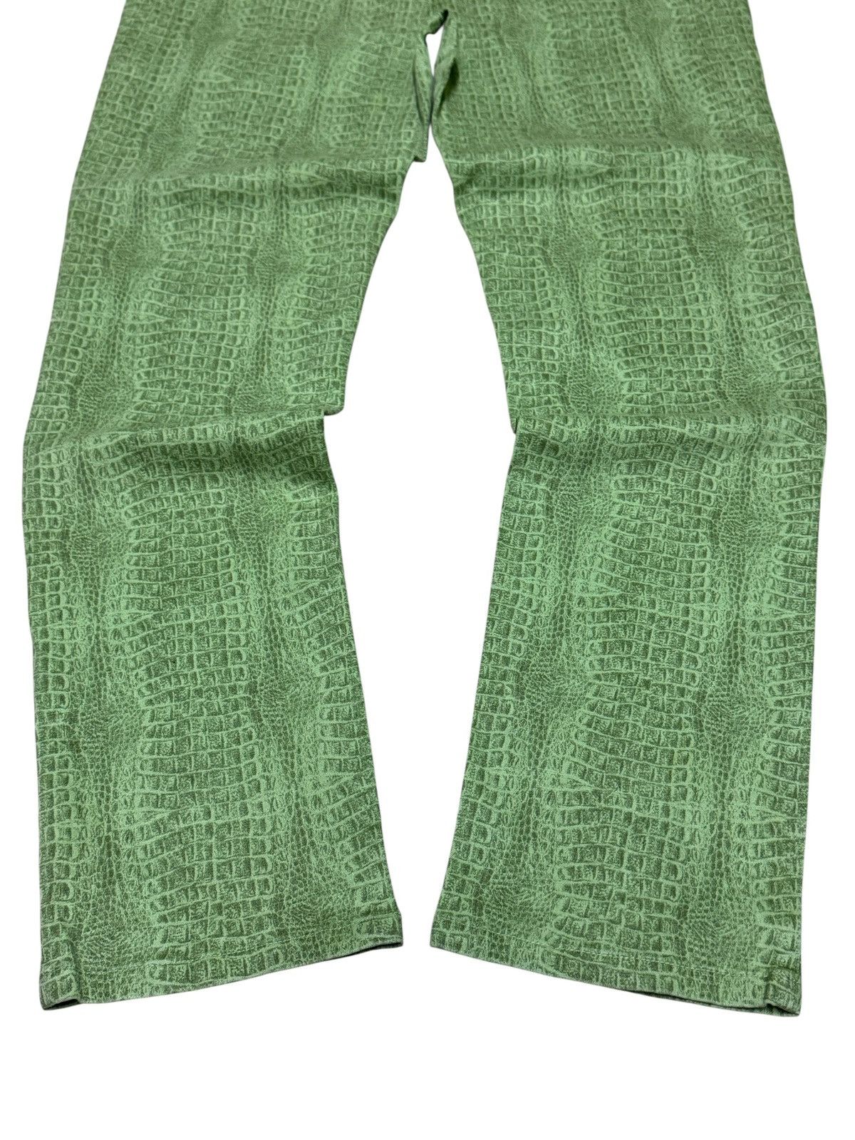 If Six Was Nine Vintage DIANE GILMAN Elastic Snake Design Pants Size US 30 / EU 46 - 14 Thumbnail