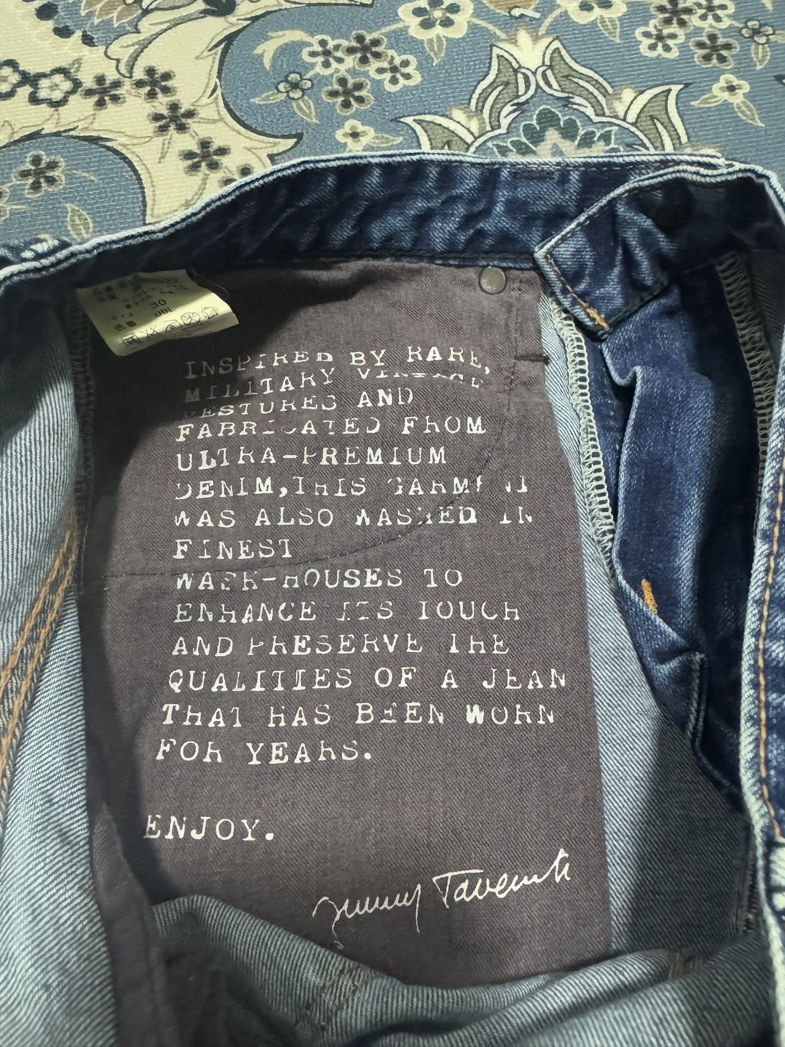 Japanese Brand × Jimmy Taverniti Jimmy Taverniti Blackie Studded Patchwork Jeans Size US 30 / EU 46 - 10 Thumbnail