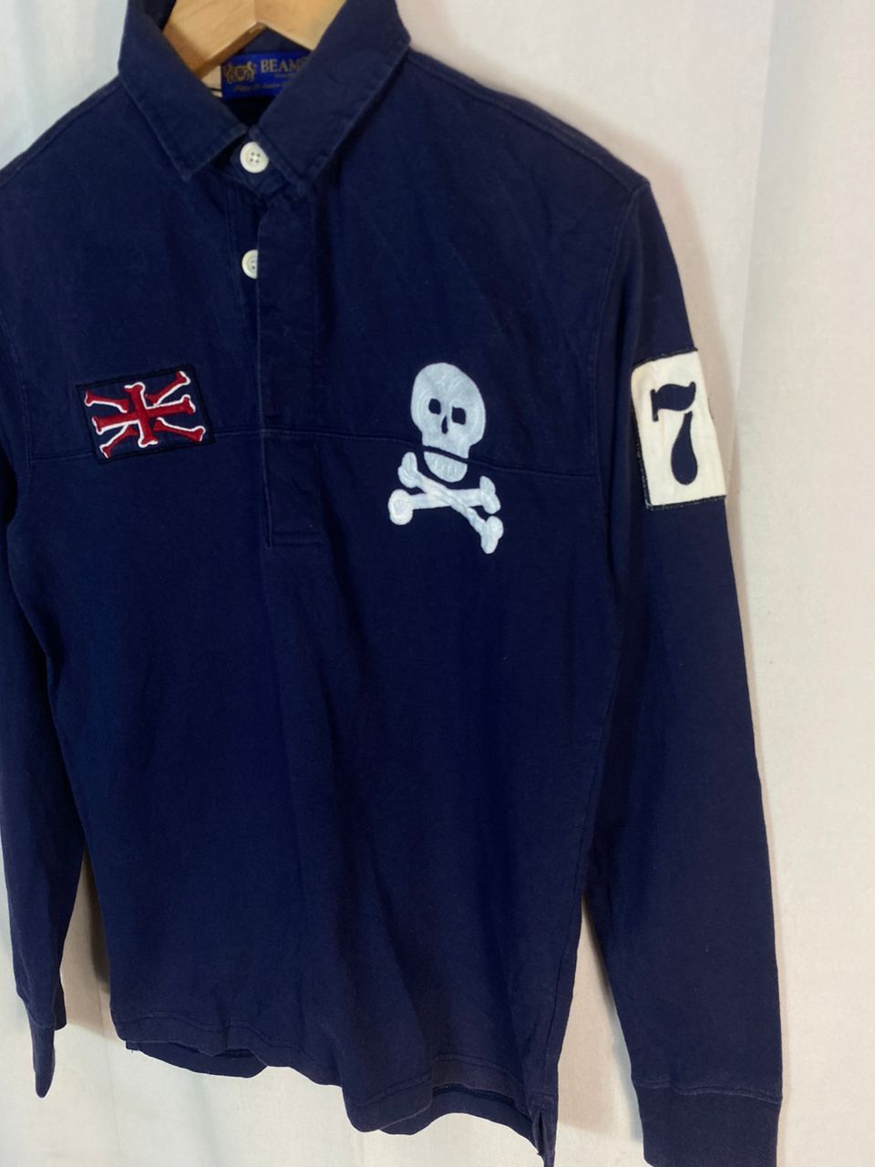 Beams Plus × Japanese Brand Beams polo rugby shirt with patches Size US S / EU 44-46 / 1 - 2 Thumbnail