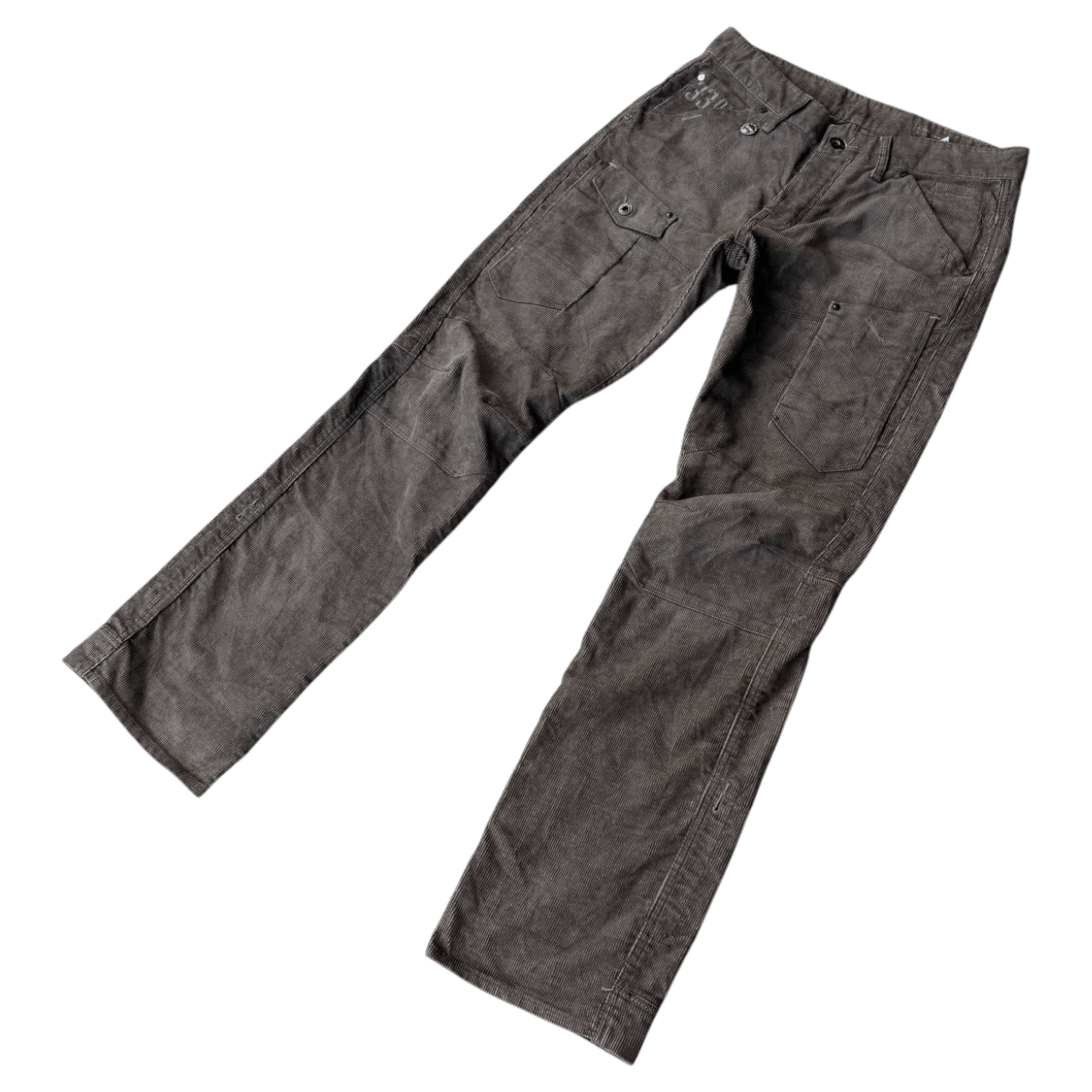 G-Star G-Star Raw Elwood Corduroy Cargo Pants Utility Sage Brown Size US 32 / EU 48 - 3 Thumbnail