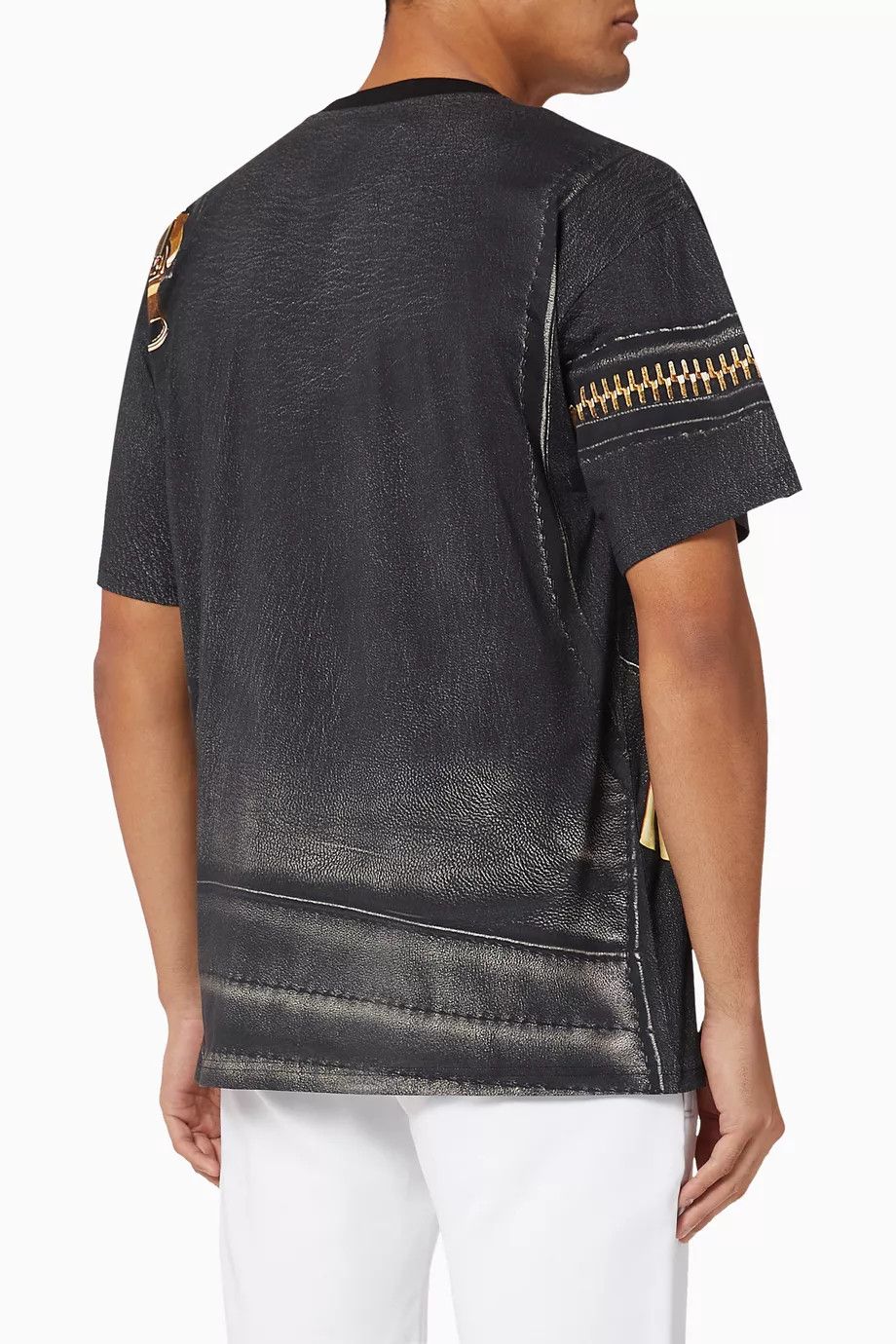 Moschino o1y0225 Logo T-Shirt in Black Size US L / EU 52-54 / 3 - 2 Thumbnail