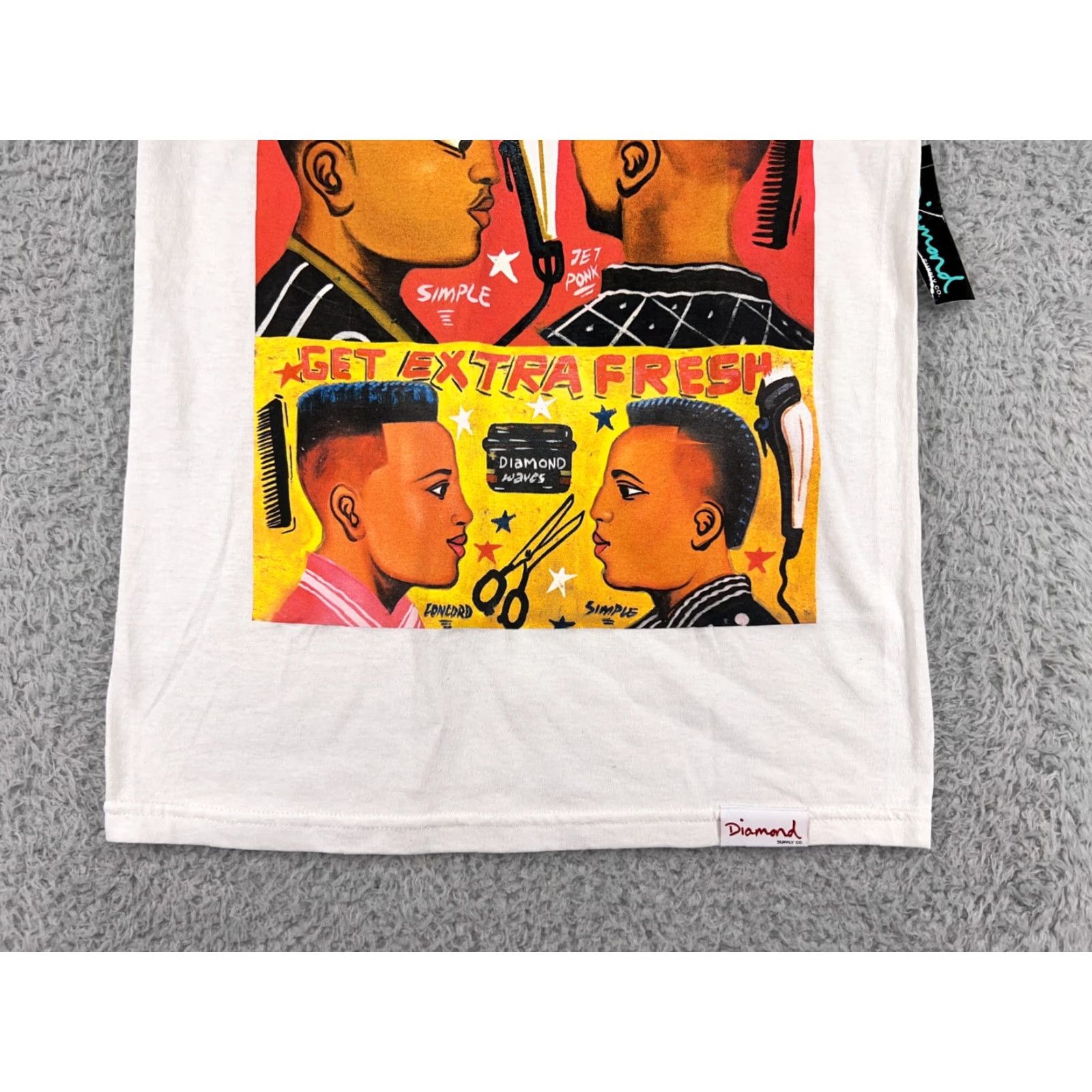 Diamond Supply Co. Diamond Supply Co Shirt Mens Small White Its Super Extra Fresh Barber Shop Size US S / EU 44-46 / 1 - 5 Thumbnail