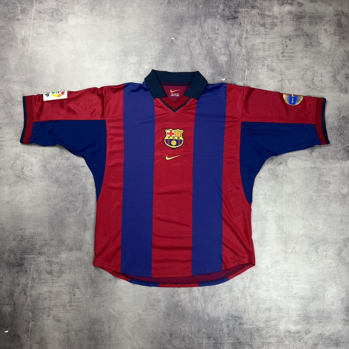 Nike Rare! Barcelona Nike Soccer Jersey Shirt 00s Vintage Size US M / EU 48-50 / 2 - 2 Thumbnail