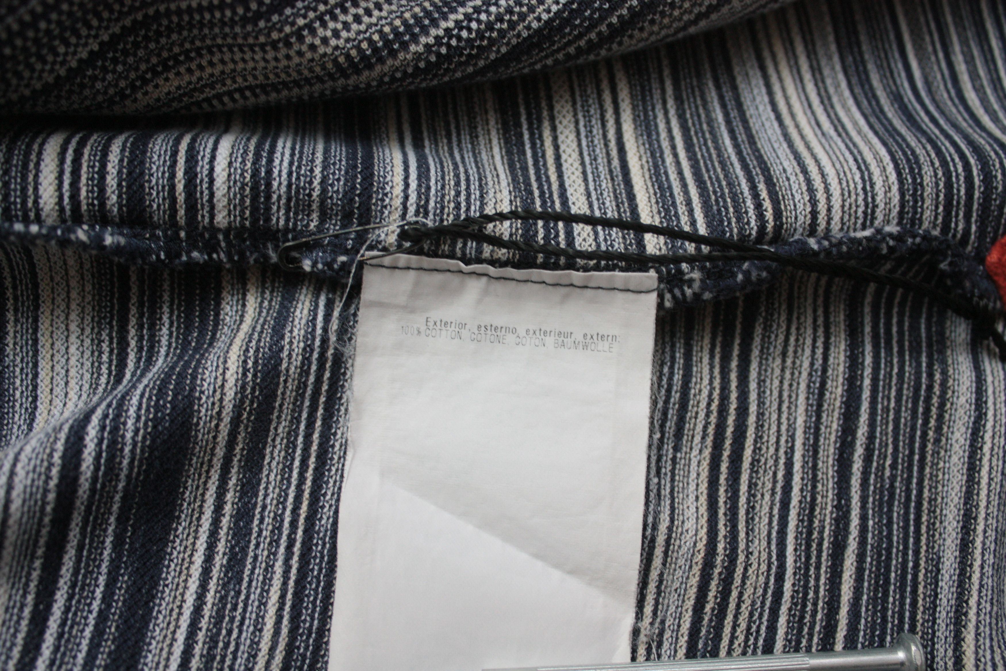 Missoni Missoni Navy Striped Polo Size US M / EU 48-50 / 2 - 8 Thumbnail