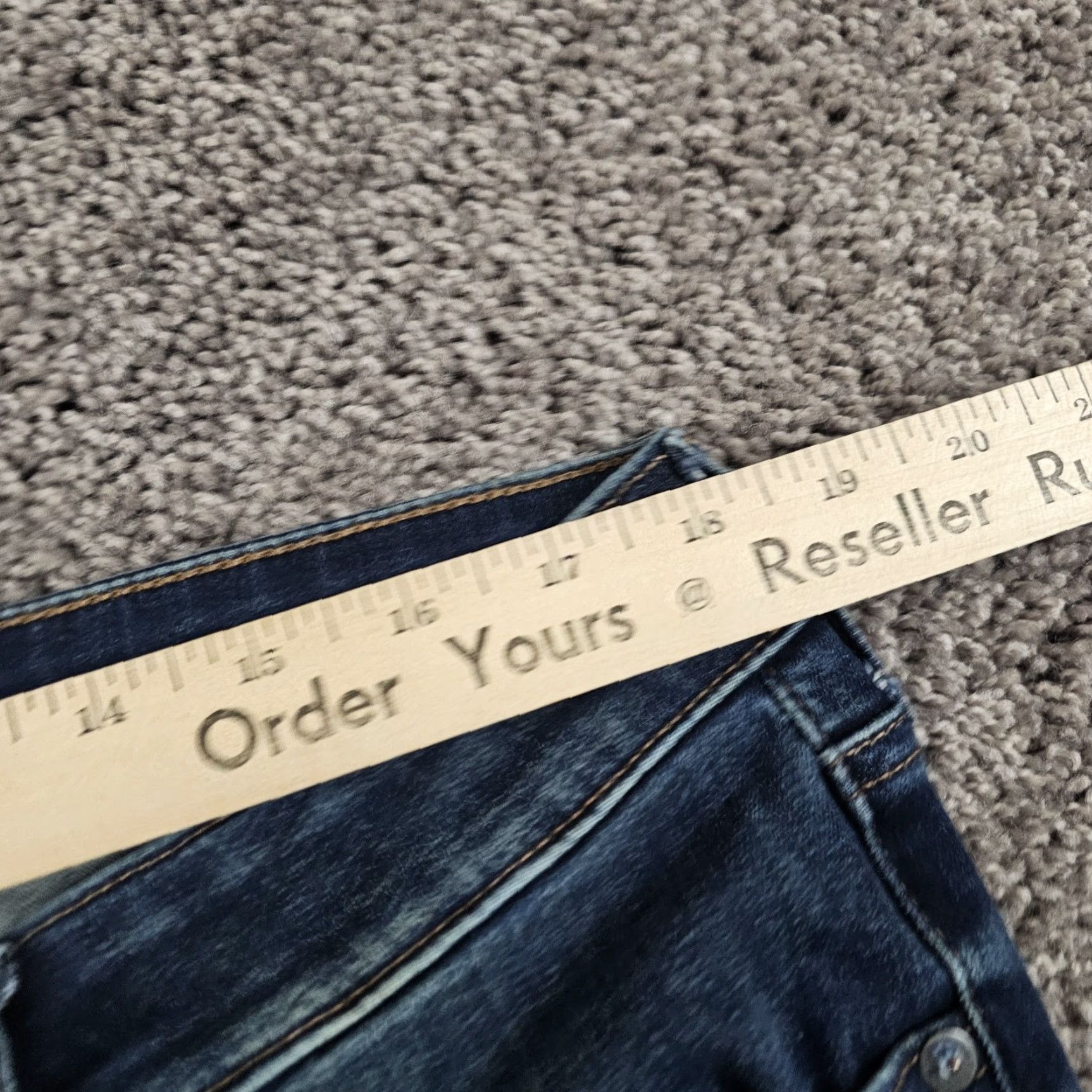 Express Express Jeans Mens 36 Slim Straight Leg Stretch Denim Mid Rise Dark Wash Jeans Size US 36 / EU 52 - 5 Thumbnail