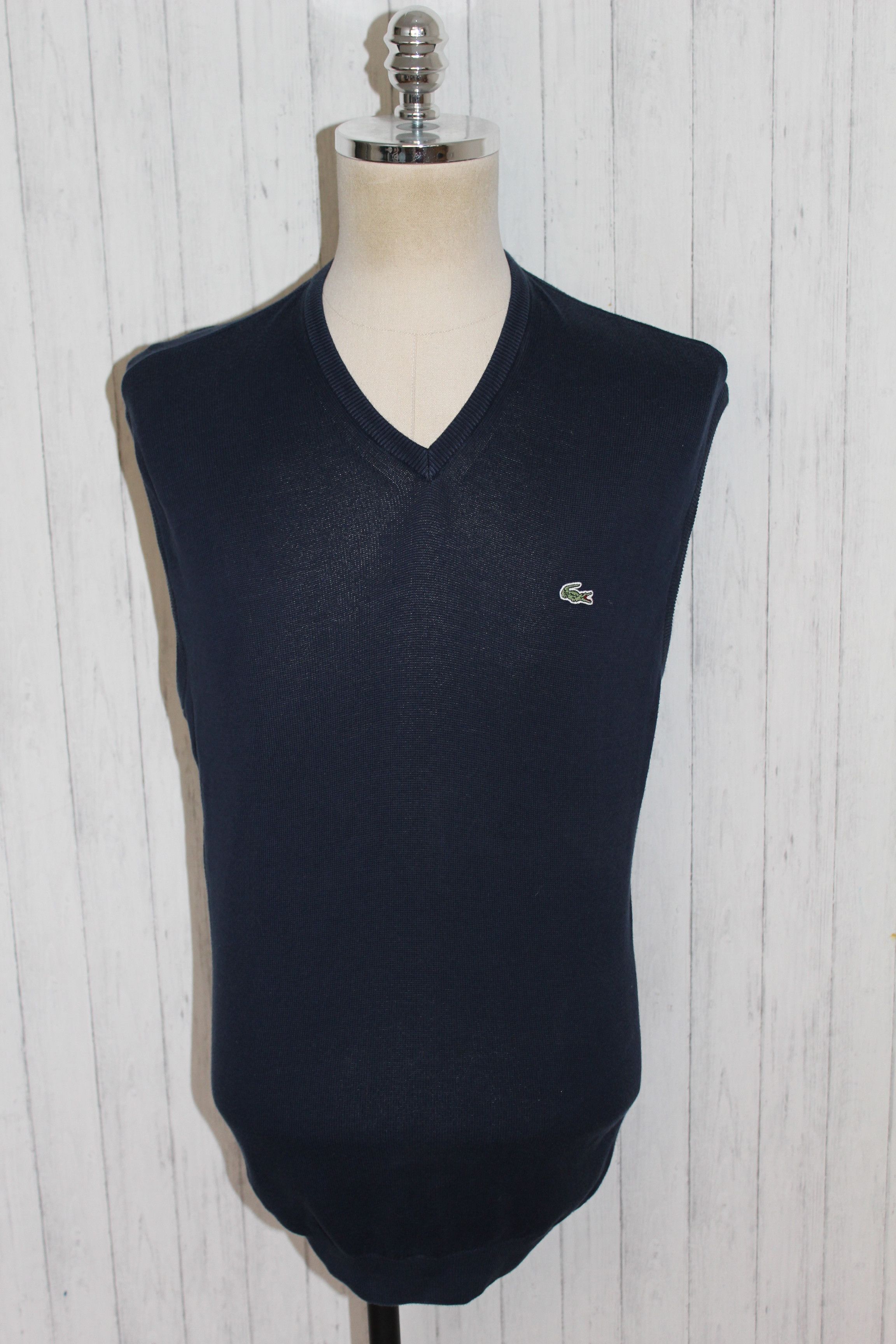 Polo Ralph Lauren Men's Lacoste Crew Neck Blue Vest Waistcoat Size XL Size US XL / EU 56 / 4 - 1 Thumbnail
