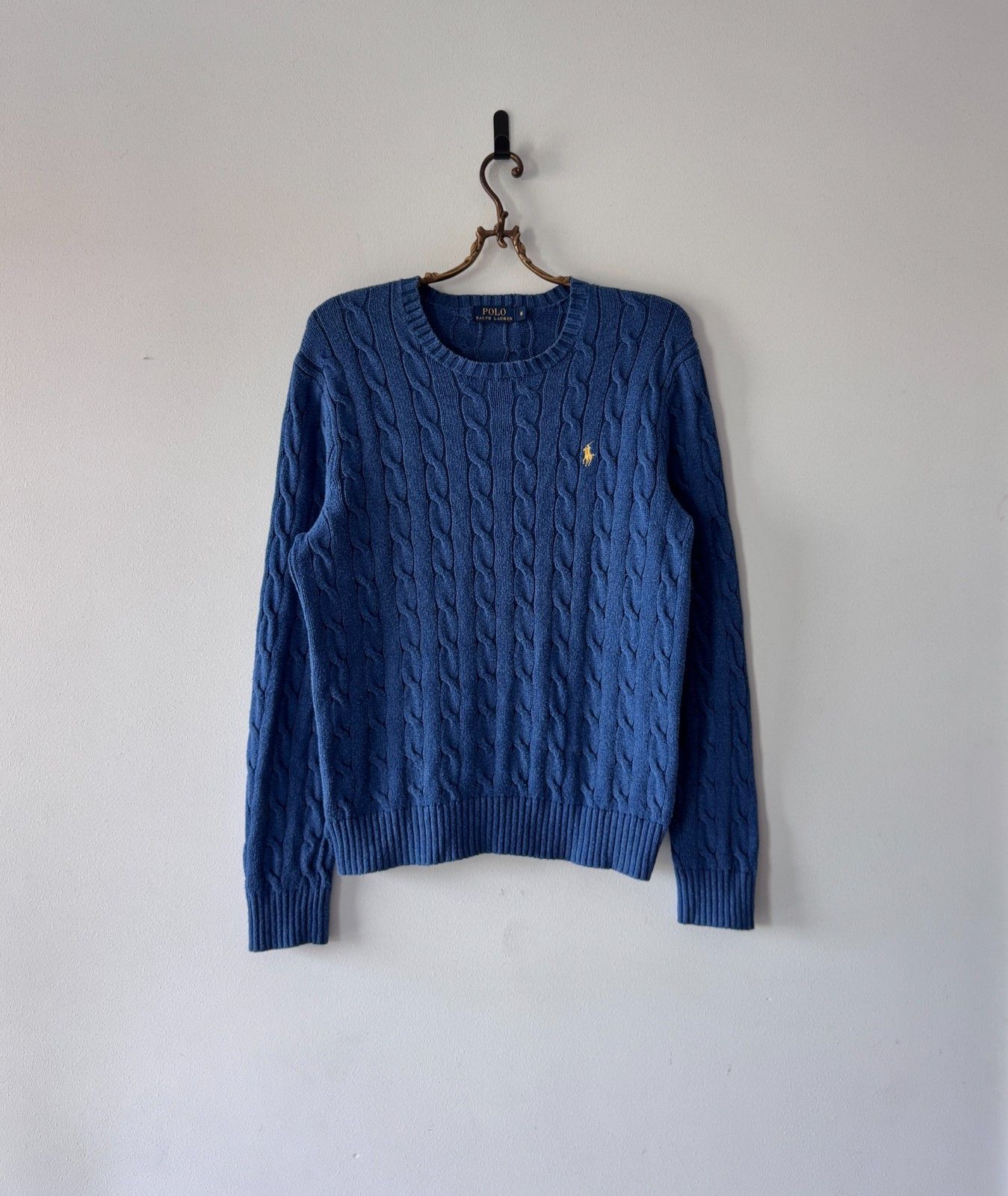 Polo Ralph Lauren Ralph Lauren Knitted Vintage Sweater Blue Men’s Oldmoney Size US M / EU 48-50 / 2 - 1 Thumbnail