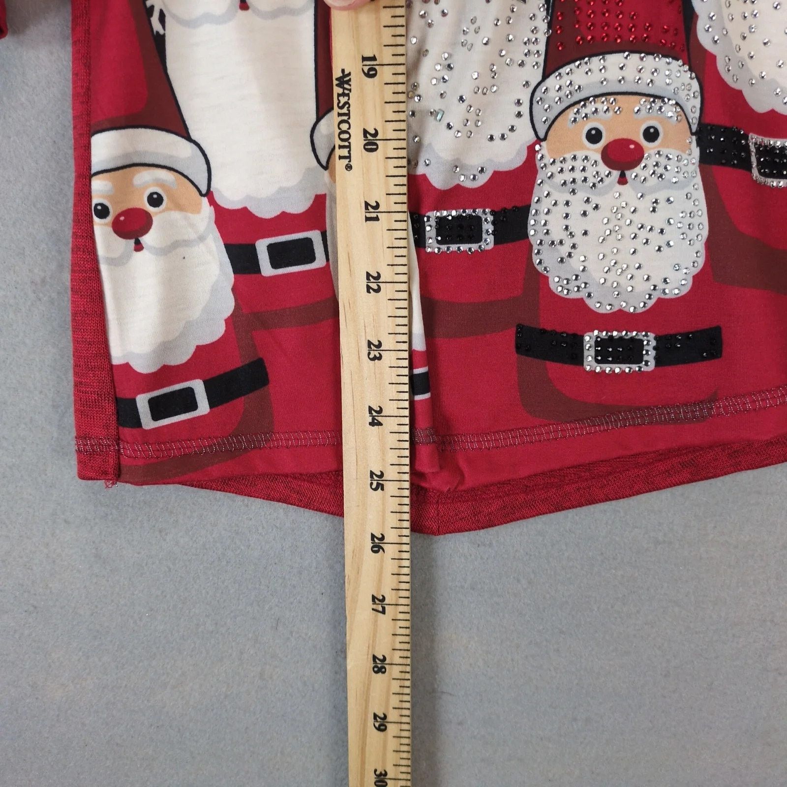 Other Onque Casual Santa Gnomes Holiday Shirt Top Embellished XL Size XL / US 12-14 / IT 48-50 - 6 Thumbnail