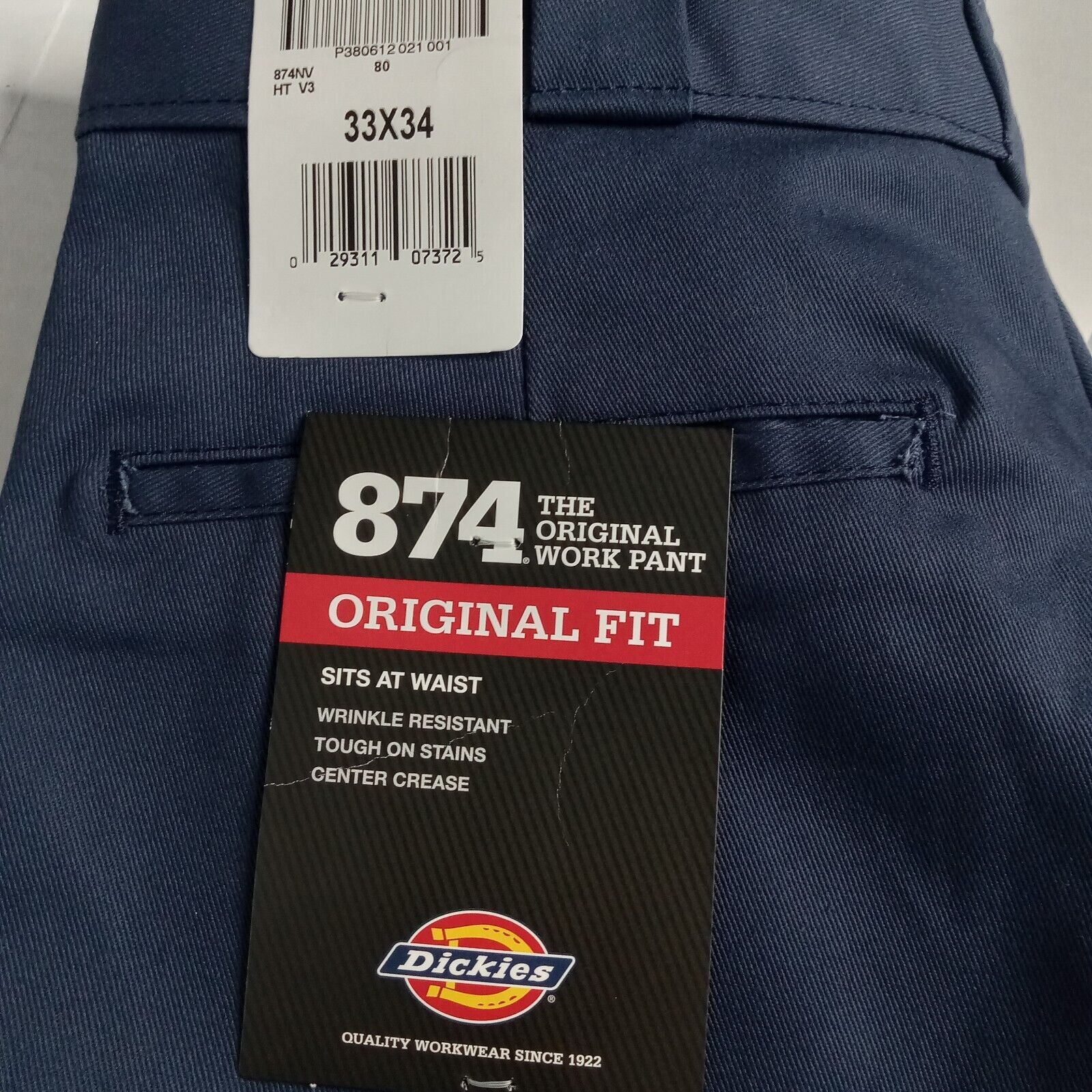 Dickies Dickies 874 Work Pants Men's 33x34 Blue Original Fit Size US 33 - 2 Thumbnail