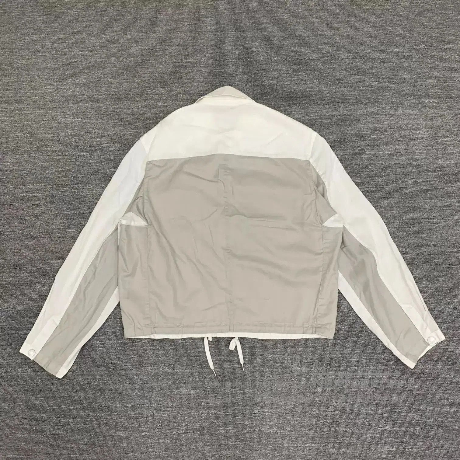Hermes White Lightweight Jacket with Contrast Panels. Size US L / EU 52-54 / 3 - 2 Thumbnail