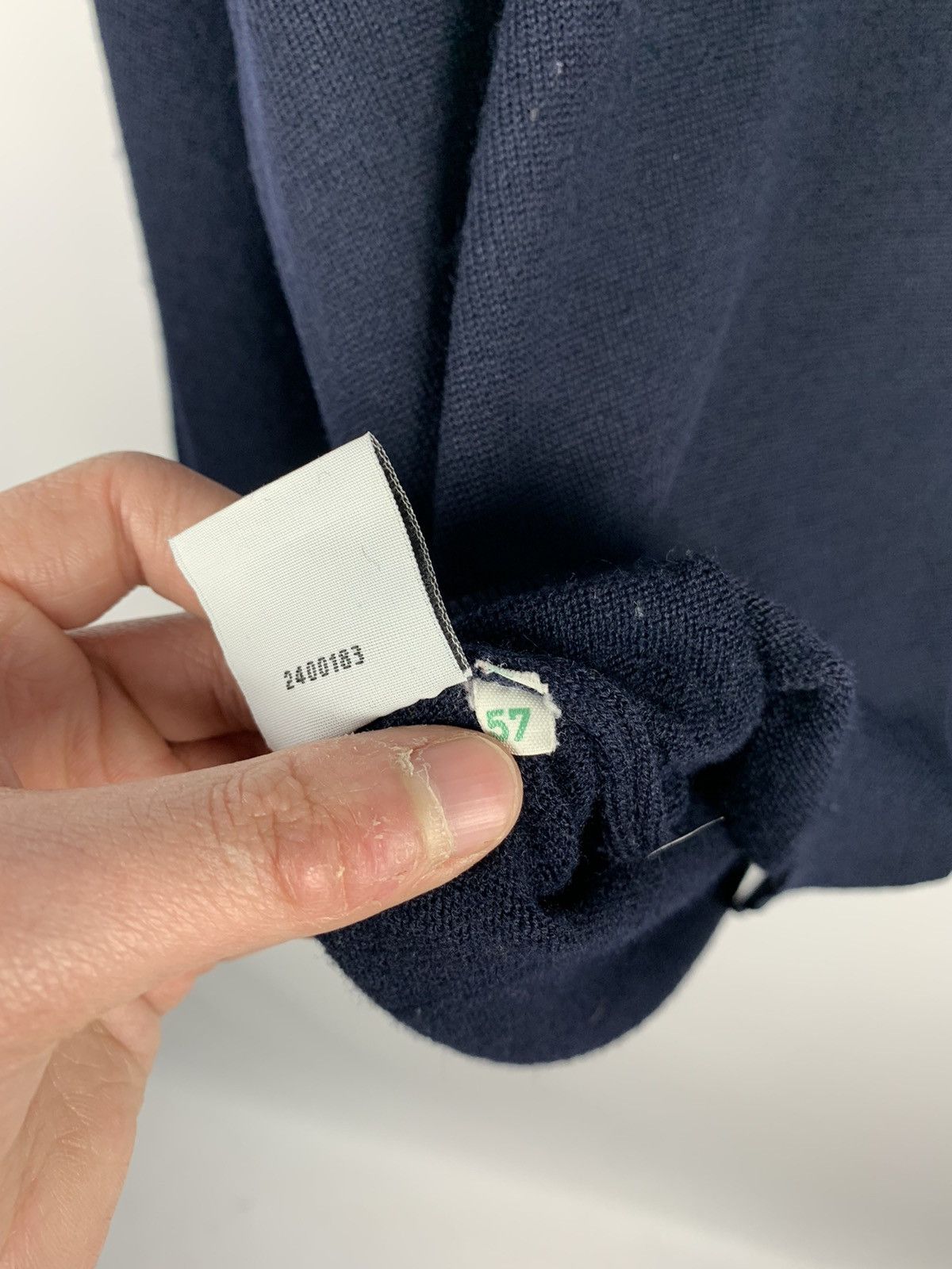 Lacoste × Vintage Vintage 90’s Lacoste Acrylic Wool Sweater Pullover Blue Y2K Size US L / EU 52-54 / 3 - 8 Thumbnail