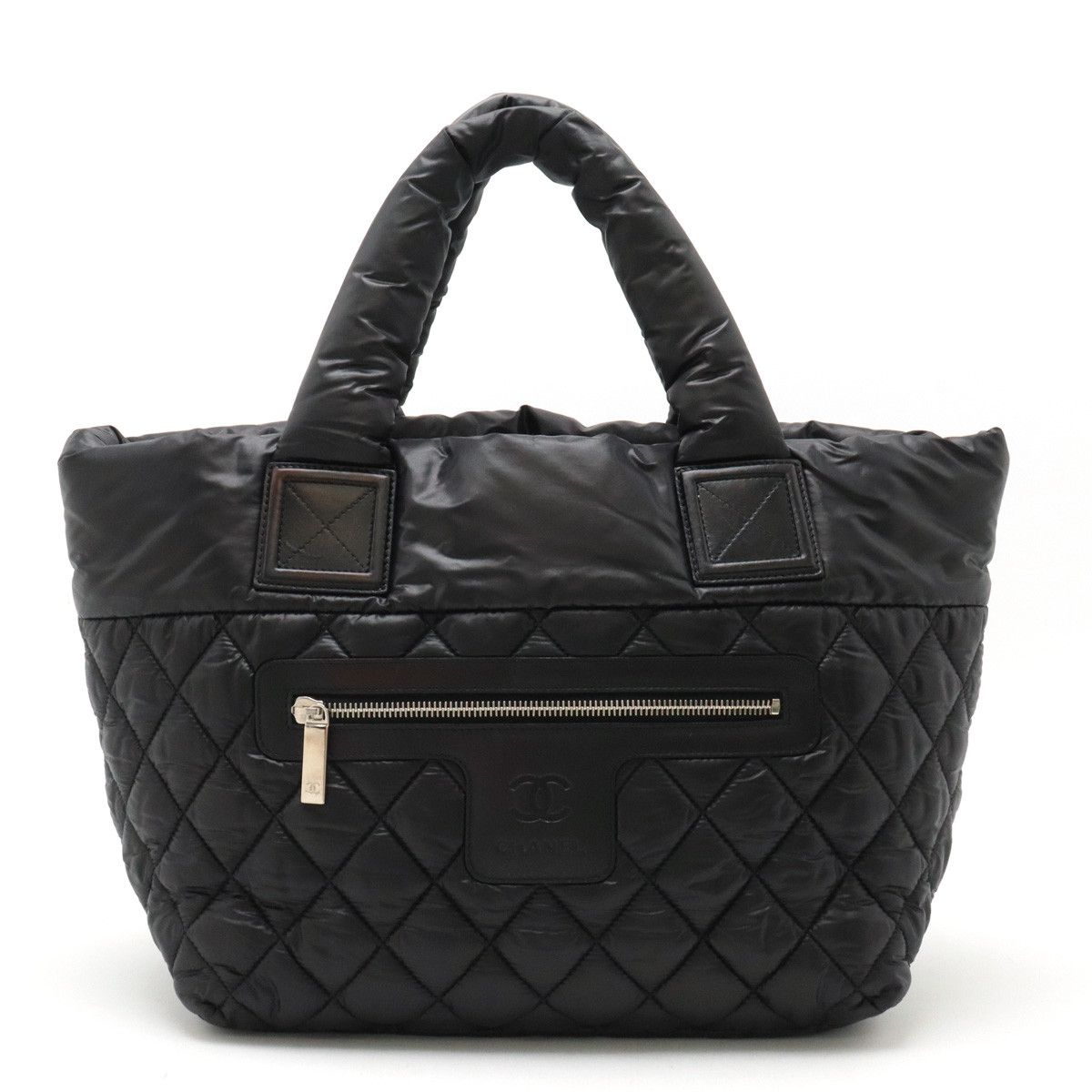 Chanel Chanel Chanel Nylon/Leather Coco Cocoon Small Tote Bag A48610 Canvas Tote Bag A48610 in Great Condition Size ONE SIZE - 1 Thumbnail