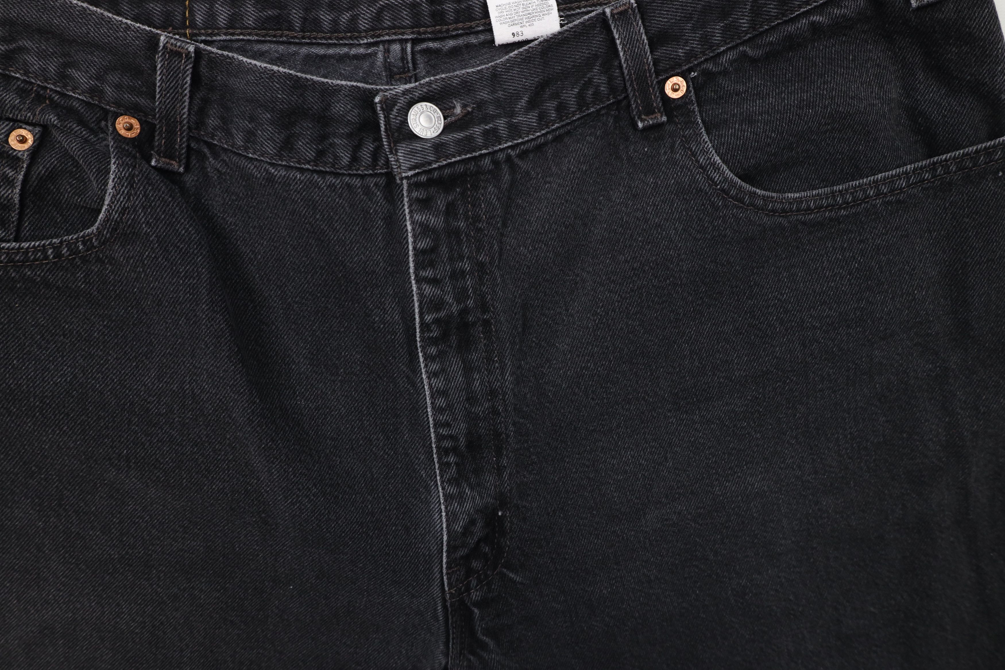 Levi's × Vintage Vintage Y2K 2000 Levis 560 Loose Fit Tapered Leg Jeans Black Size US 40 / EU 56 - 7 Thumbnail
