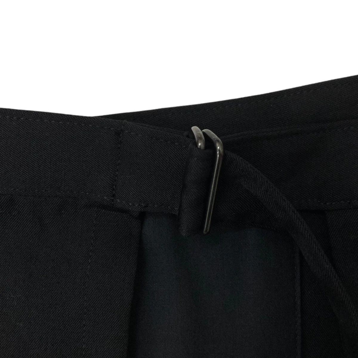 Yohji Yamamoto Pour Homme wool gabardine pleated skirt pants HX-S07-100 Size US 35 - 5 Thumbnail