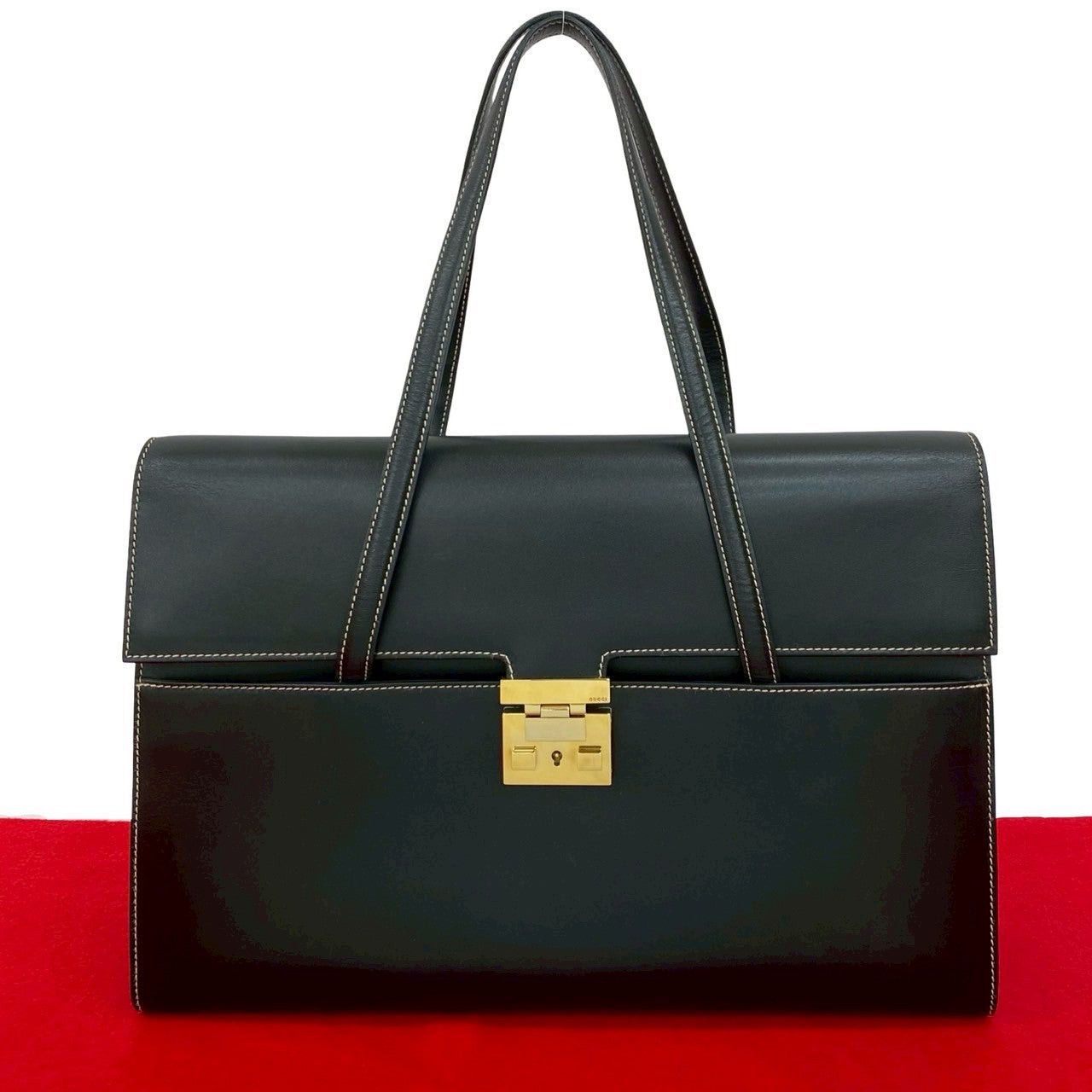 Gucci Gucci Handbag Black Leather Size ONE SIZE - 1 Thumbnail