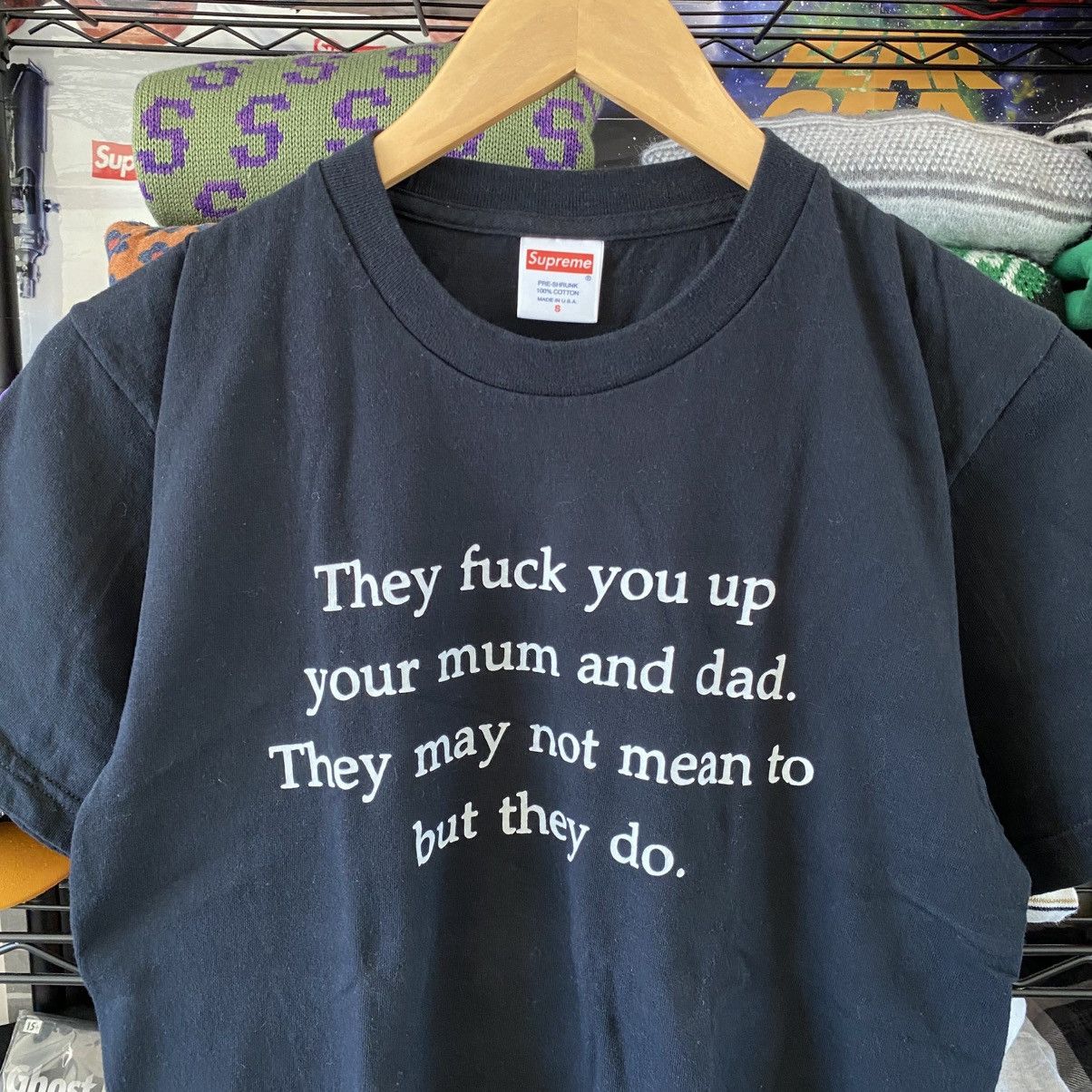 Supreme Supreme They F*** You Up T-Shirt Black 2016 Vintage Designer Size US S / EU 44-46 / 1 - 2 Thumbnail