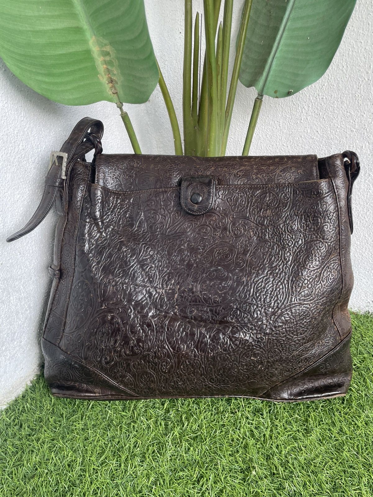 Leather Authentic HIROKO HAYASHI leather Art Shoulder bag Size ONE SIZE - 2 Thumbnail
