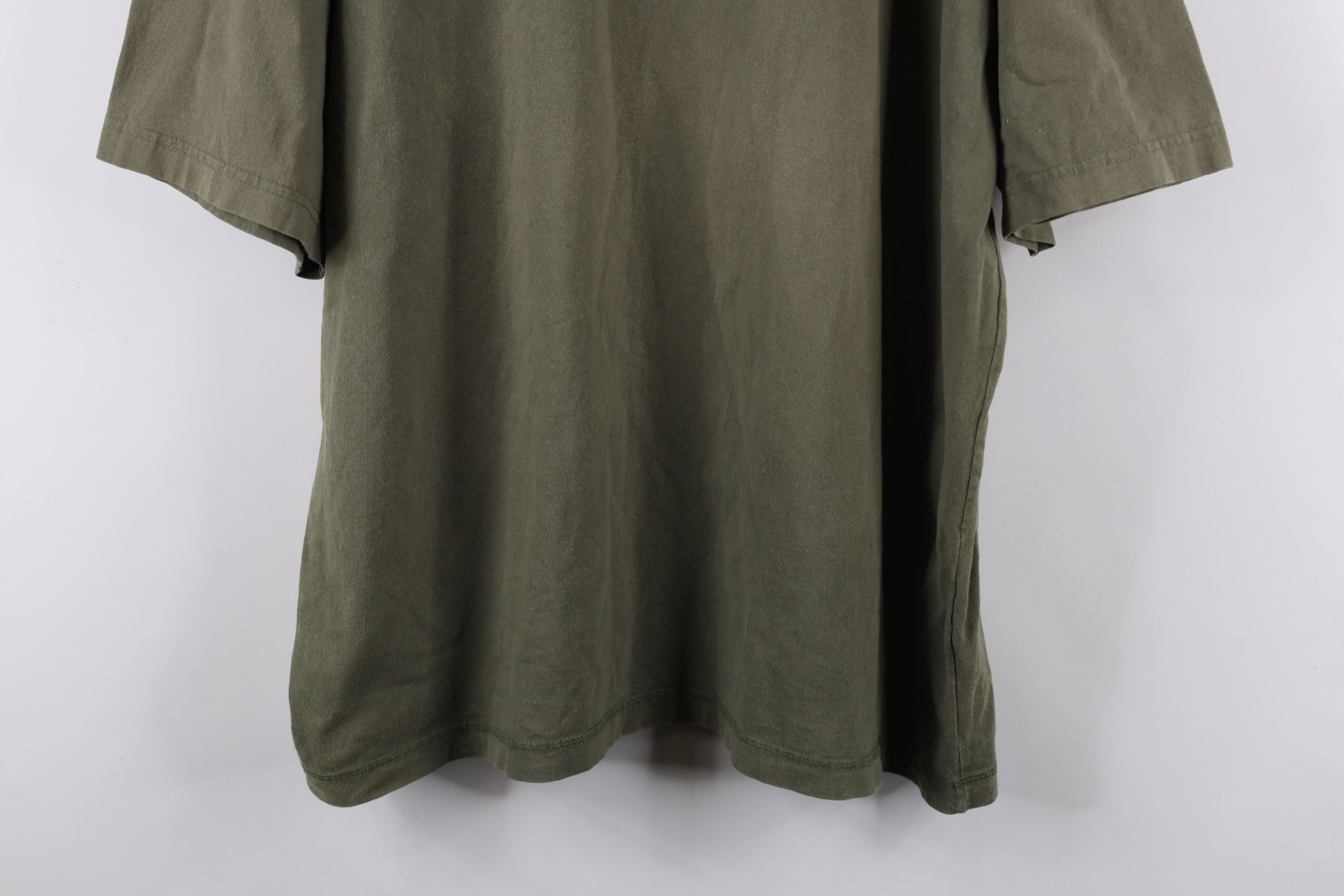 Vintage Vintage 90s Streetwear Short Sleeve Henley T-Shirt Green Size US XL / EU 56 / 4 - 3 Thumbnail
