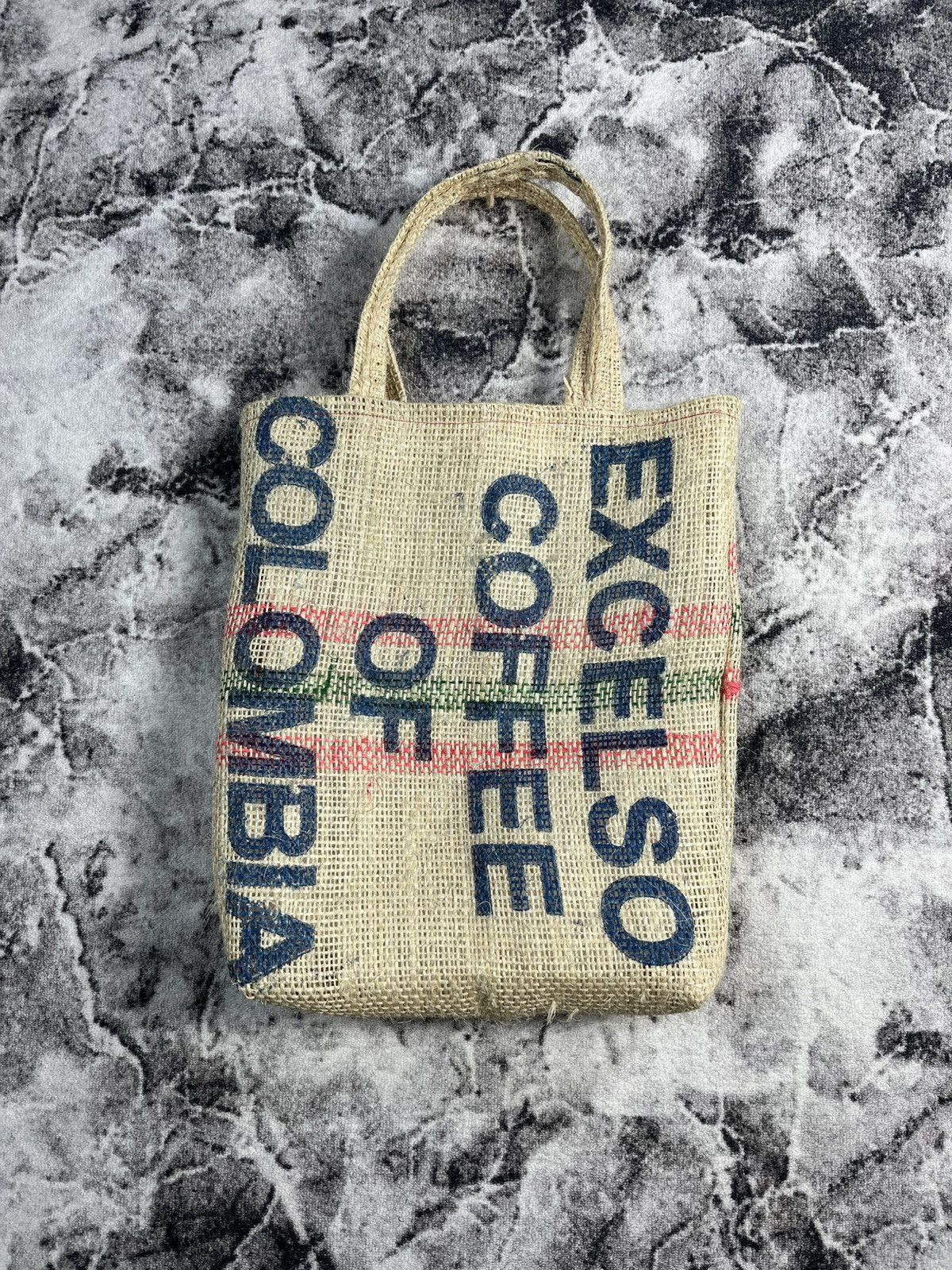 Other Recycled Coffee Sack Tote Bag Burlap Market Shopper Size ONE SIZE - 4 Thumbnail