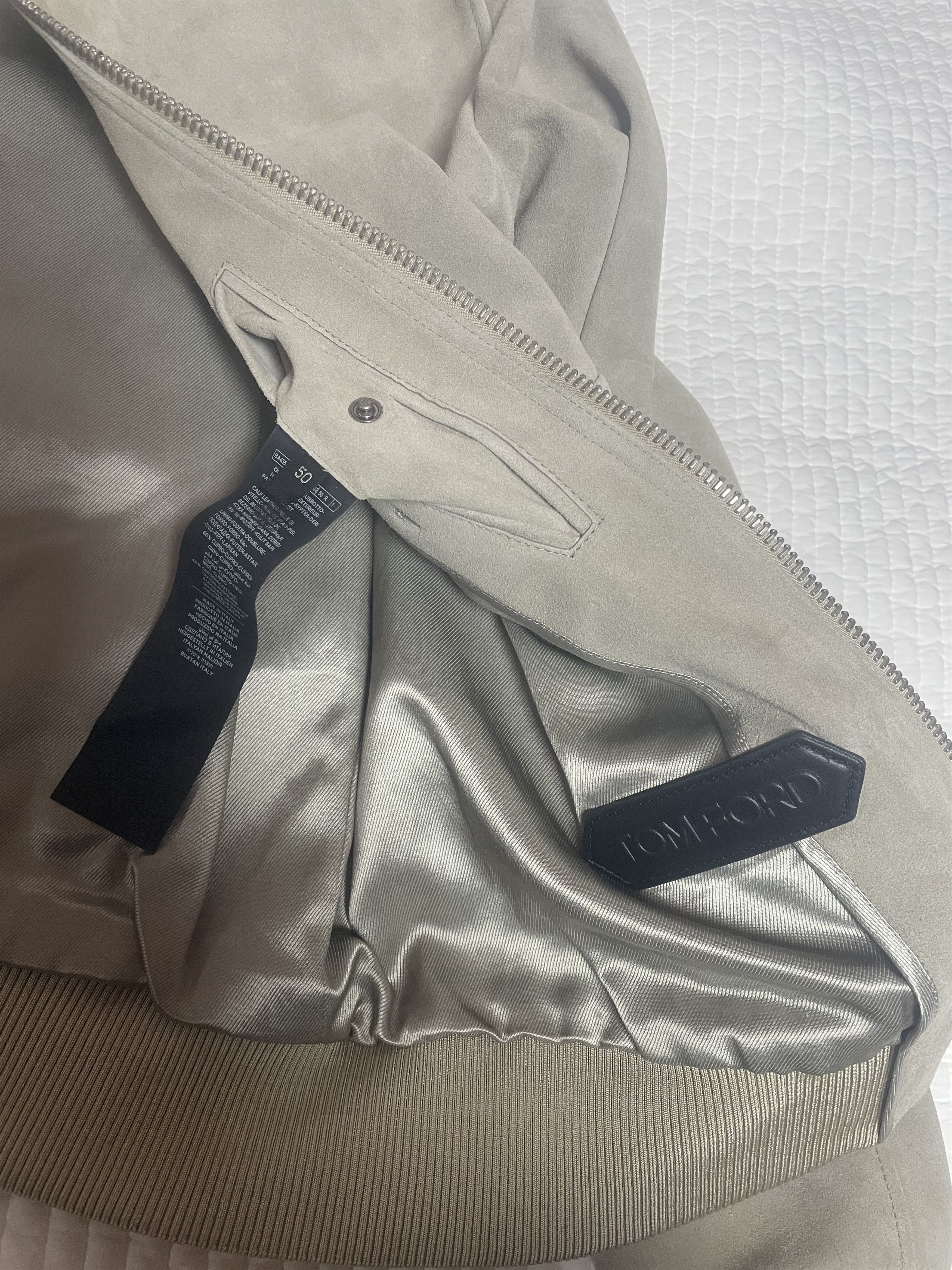 Tom Ford TOM FORD BUTTERY SUEDE ZIP JACKET Size US M / EU 48-50 / 2 - 8 Thumbnail