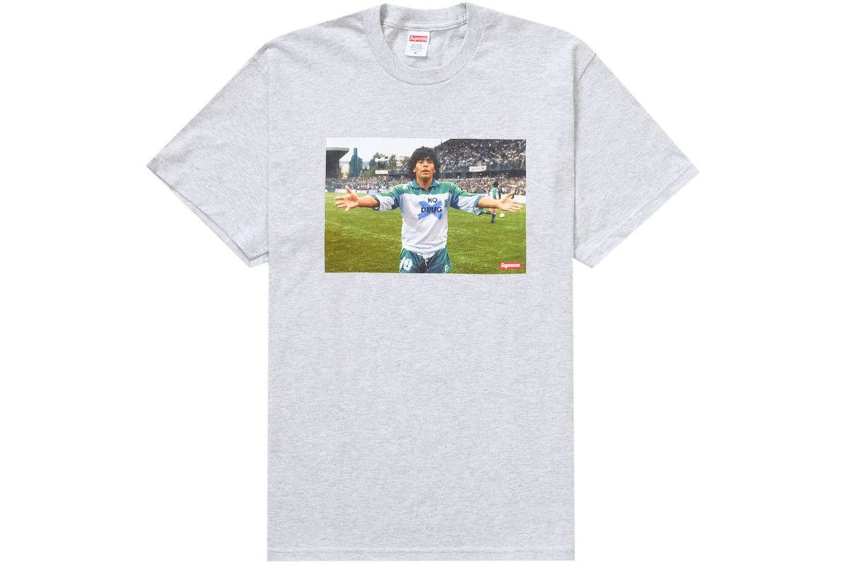 Supreme Supreme Maradona Tee - Grey Size US M / EU 48-50 / 2 - 1 Thumbnail